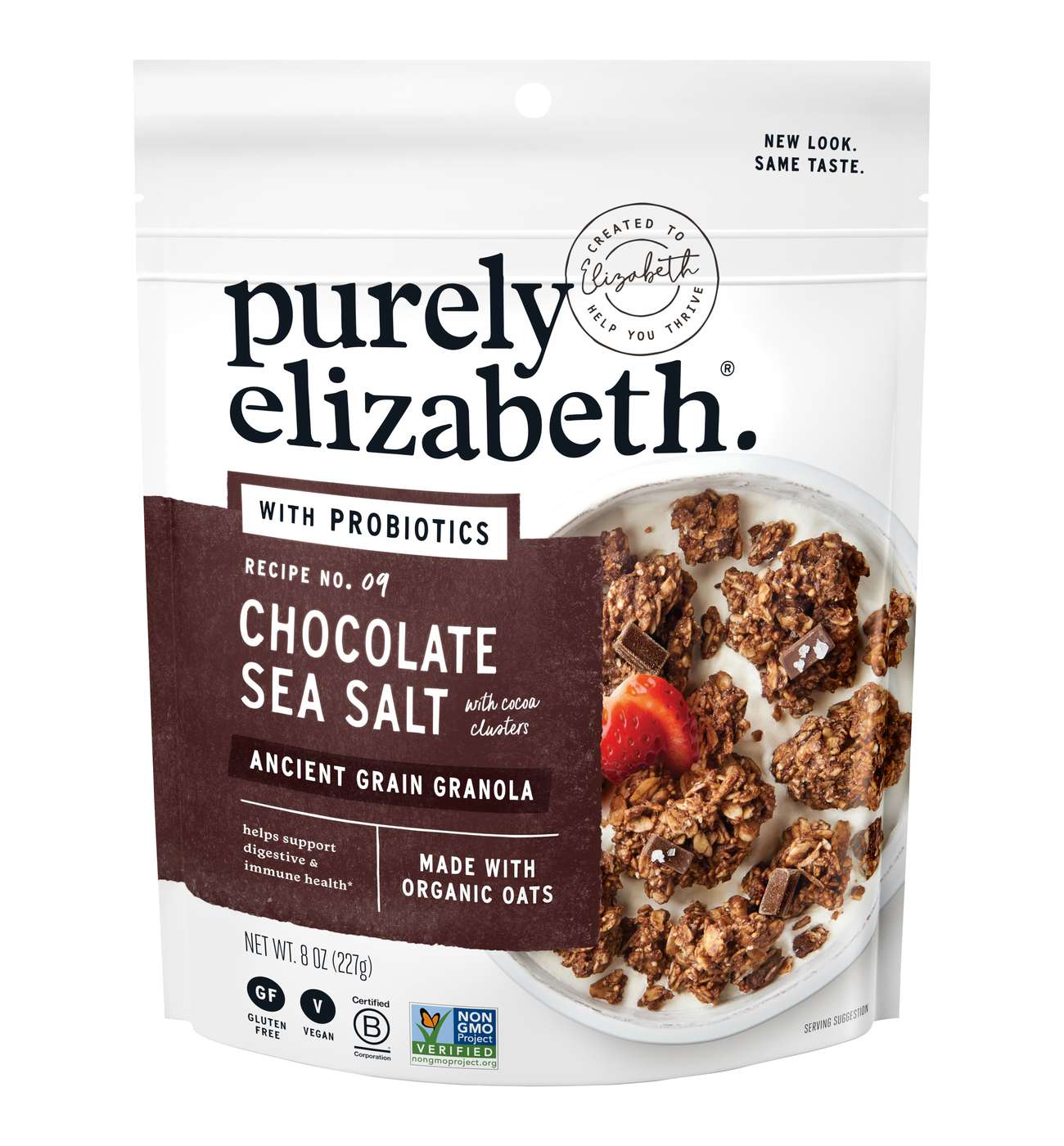 Purely Elizabeth Chocolate Sea Salt Ancient Grain Granola with Probiotics; image 1 of 6