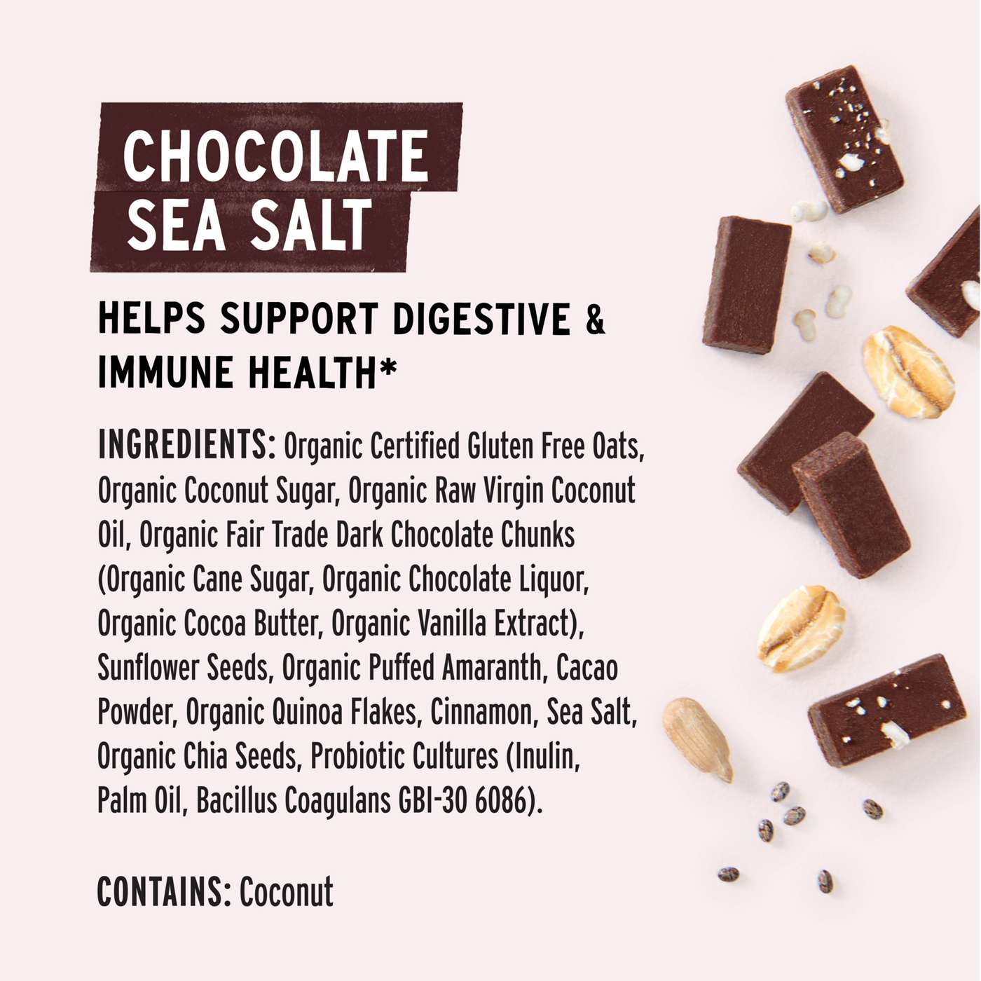 Purely Elizabeth Chocolate Sea Salt Ancient Grain Granola with Probiotics; image 3 of 6