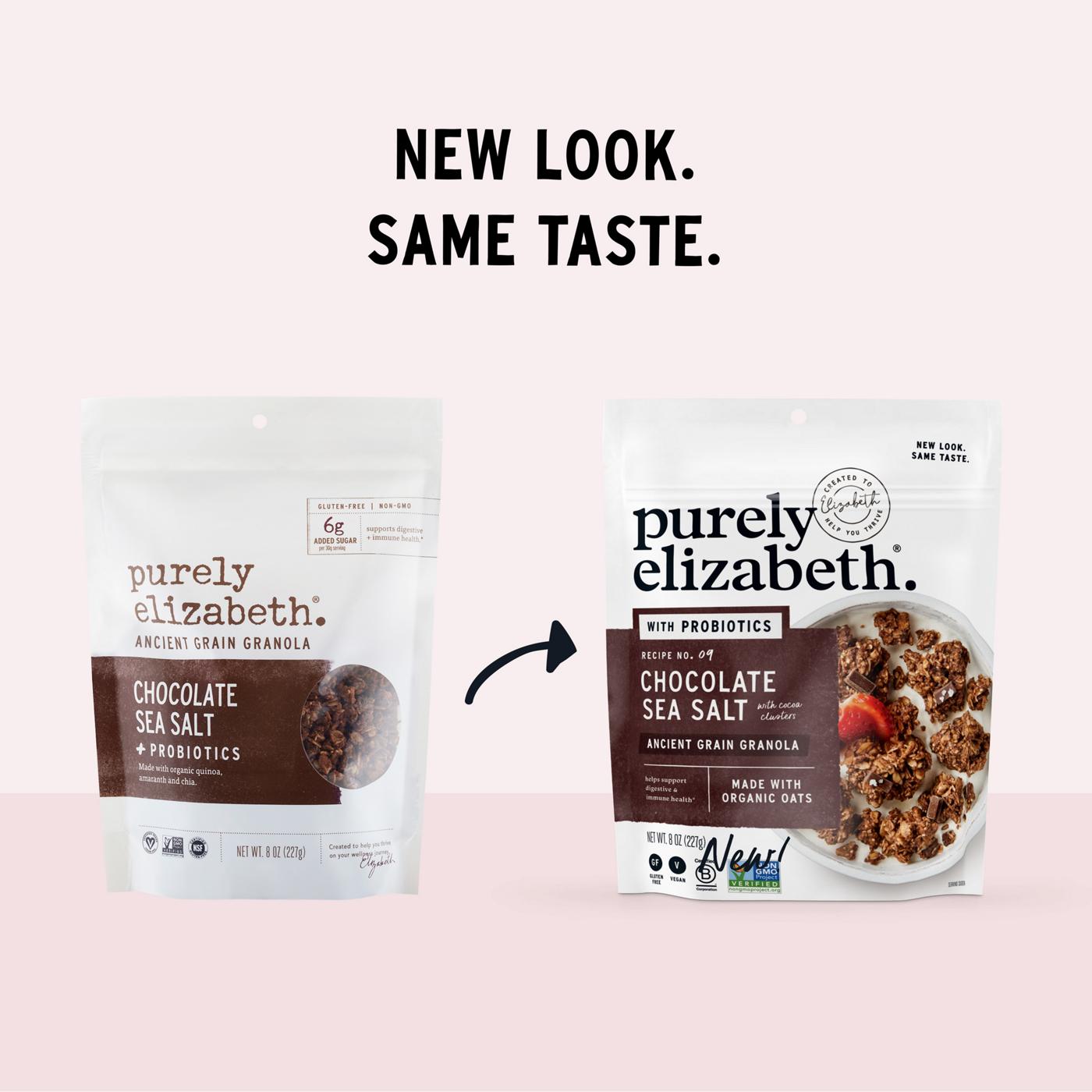 Purely Elizabeth Chocolate Sea Salt Ancient Grain Granola with Probiotics; image 6 of 6
