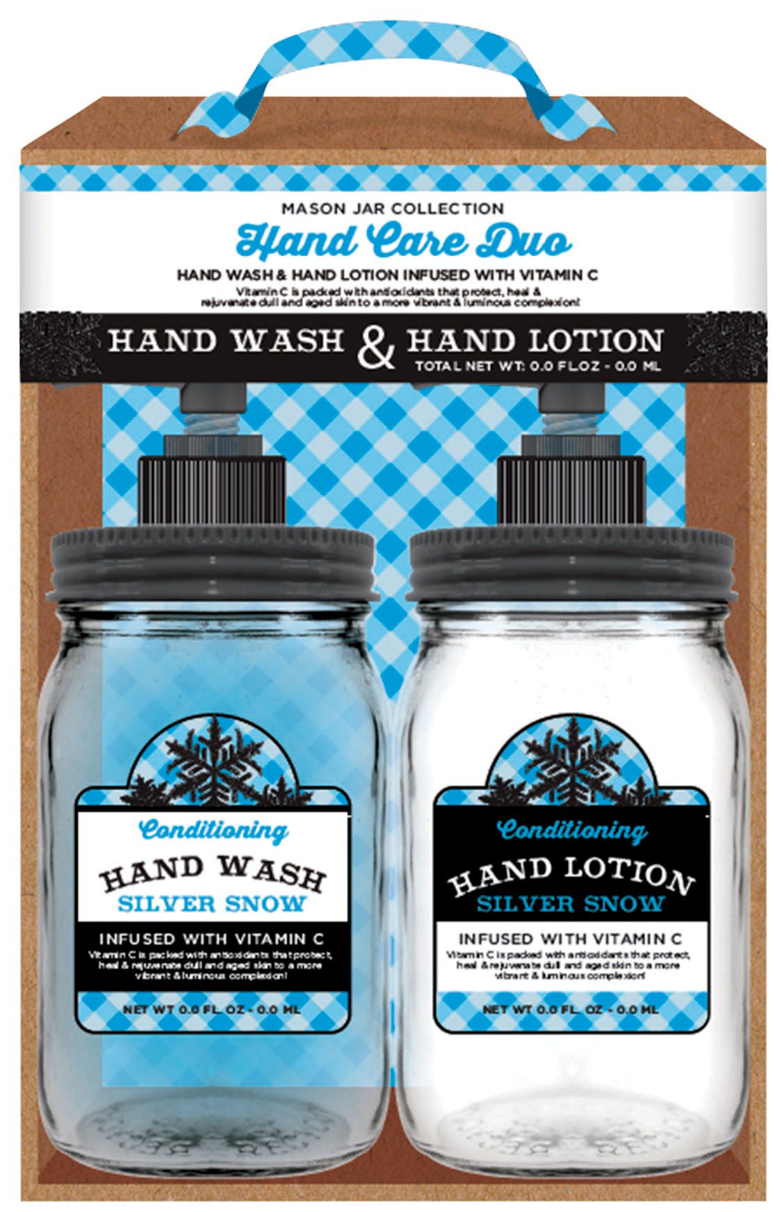 Mason Jar Collection Hand Care Duo Silver Snow Shop Bath & skin