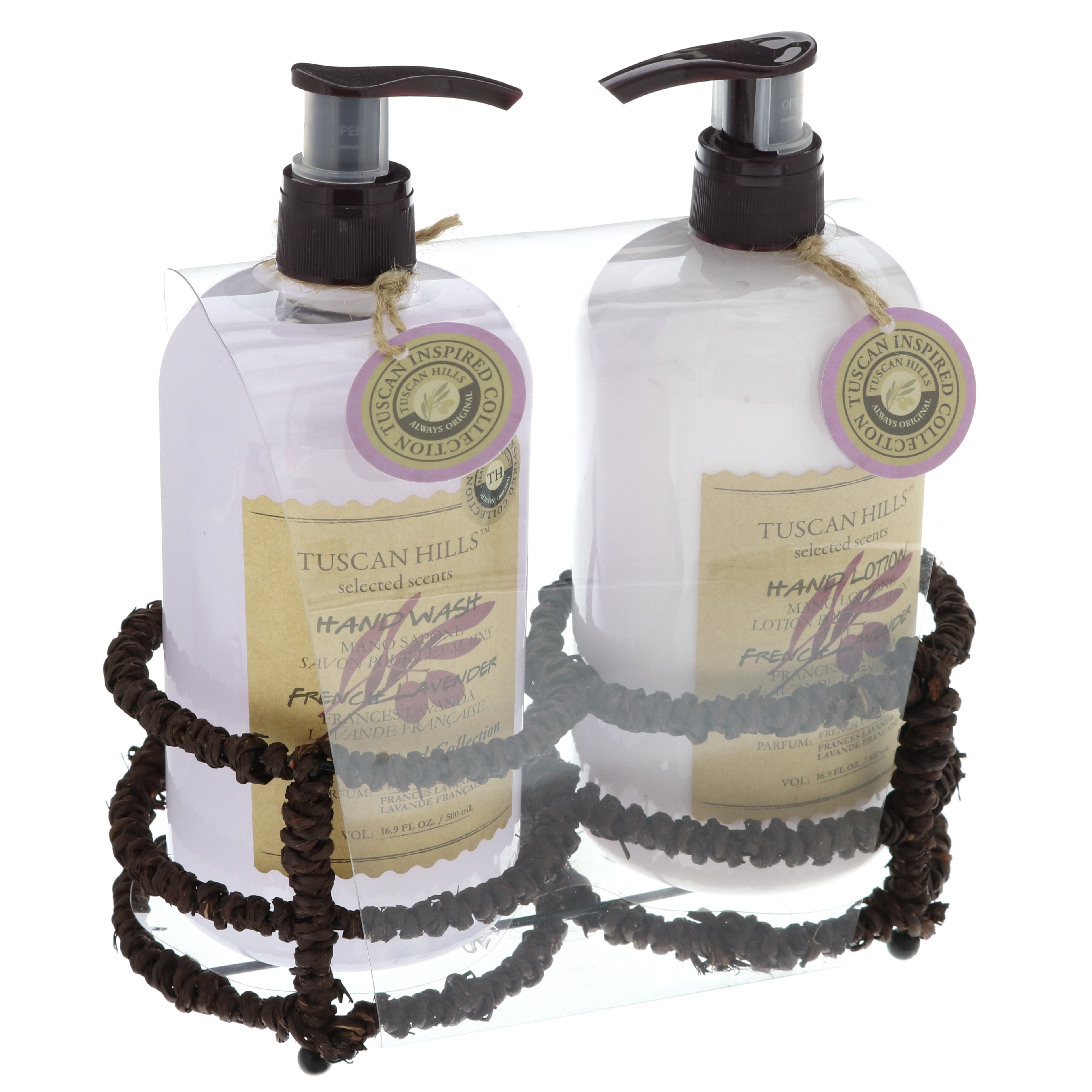 Tuscan Hills Seagrass Hand Care Caddy Lavender Shop Bath & Skin Care