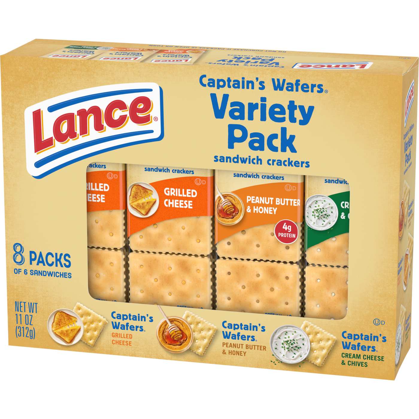 Lance Captain's Wafers Sandwich Crackers Variety; image 4 of 9