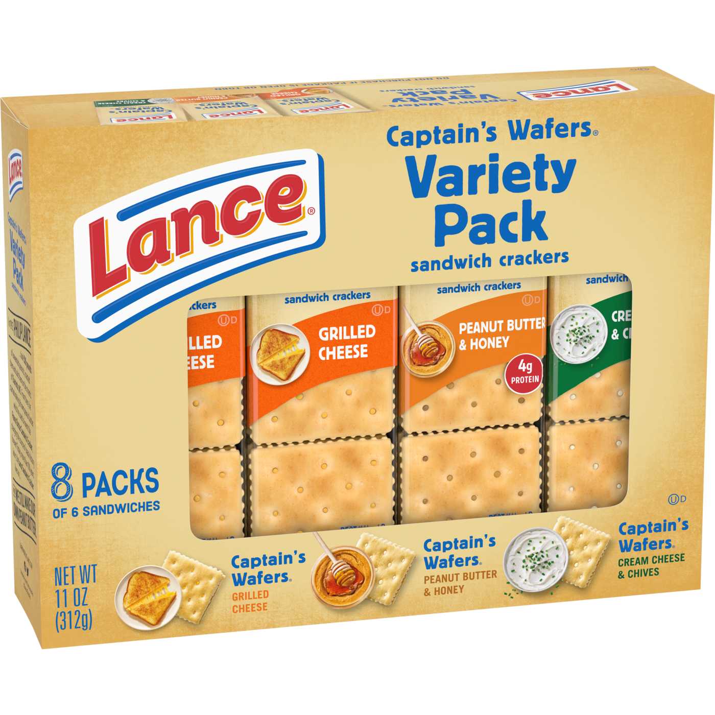 Lance Captain's Wafers Sandwich Crackers Variety; image 7 of 9