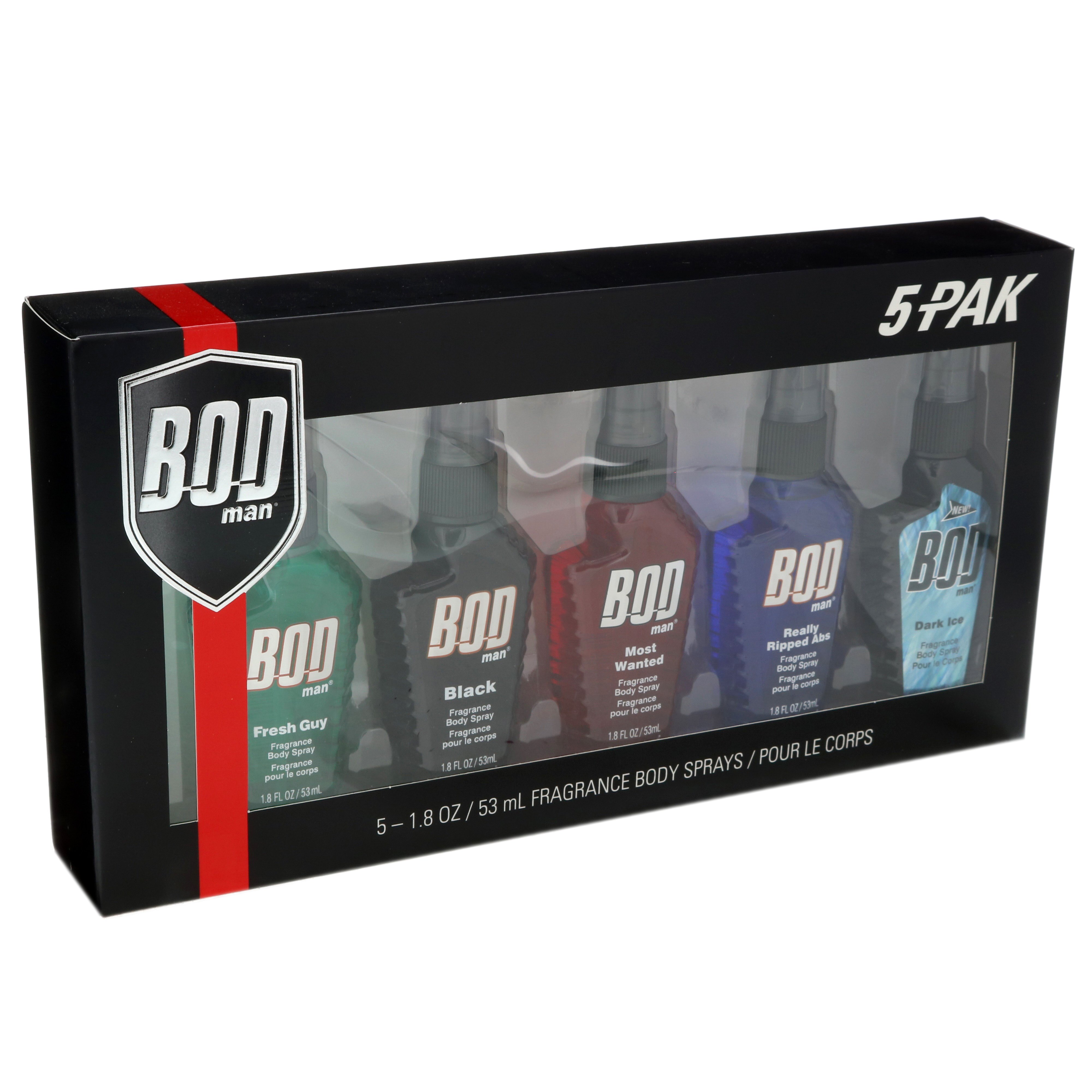 BOD Man Fragrance Body Spray Gift Set 5 Pack - Shop Bath & Skin Care ...