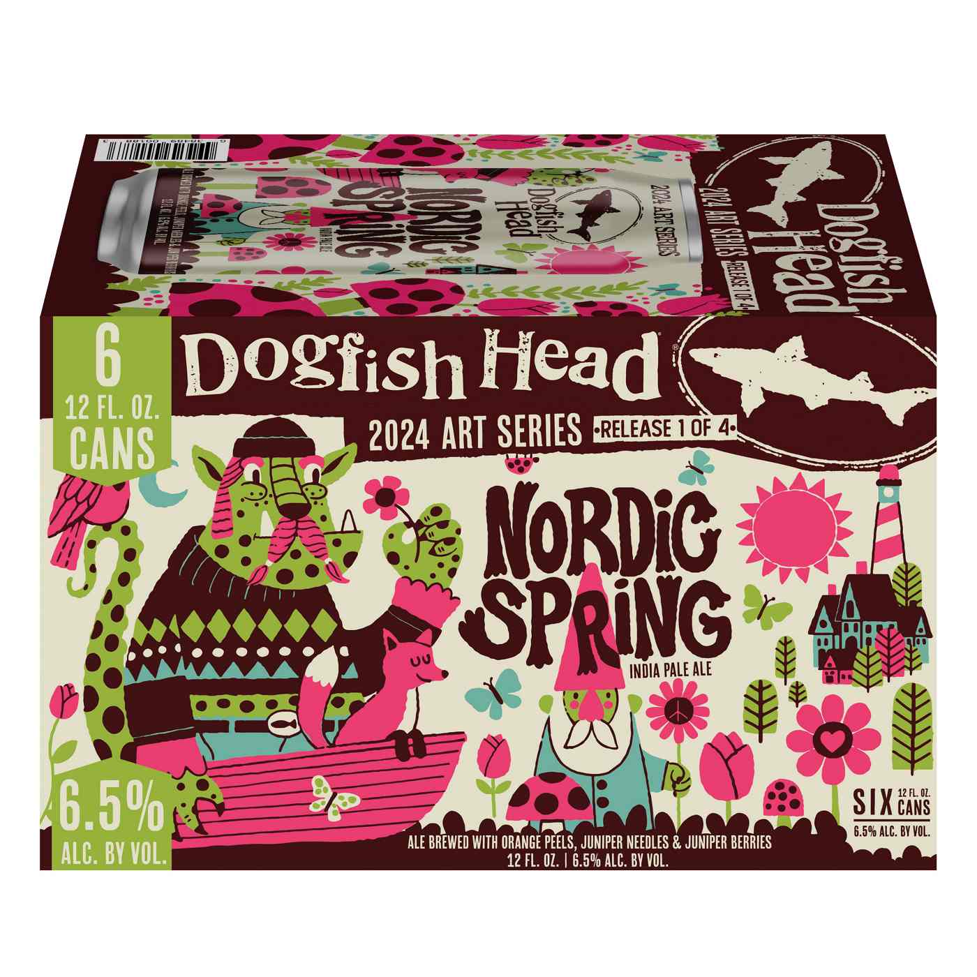 Dogfish Head Nordic Spring IPA Seasonal Art Series Beer; image 1 of 3