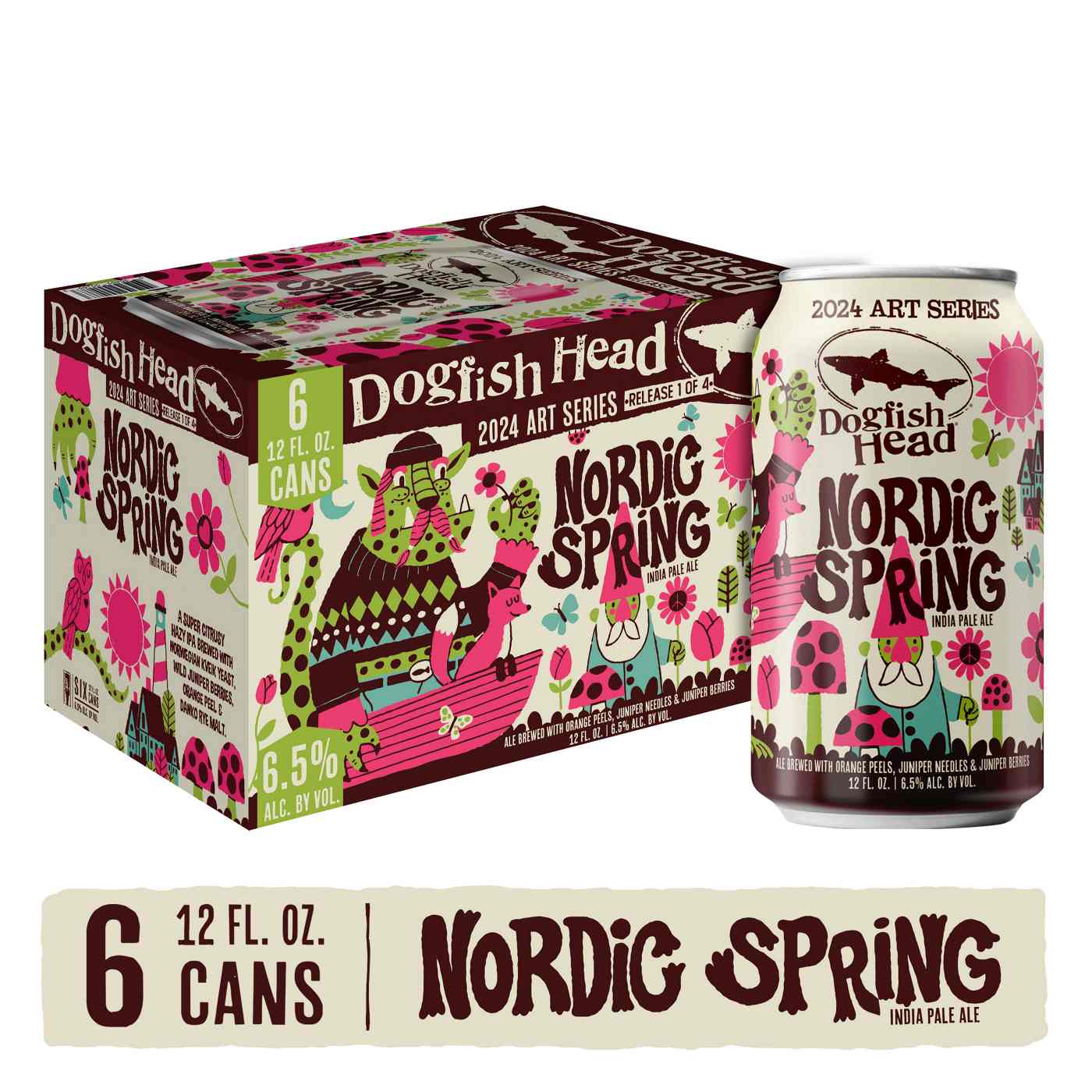 Dogfish Head Nordic Spring IPA Seasonal Art Series Beer; image 2 of 3