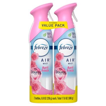 Febreze Air Freshener Spray - Odor-Fighting Room Spray - Downy April Fresh Scent, 2 ct