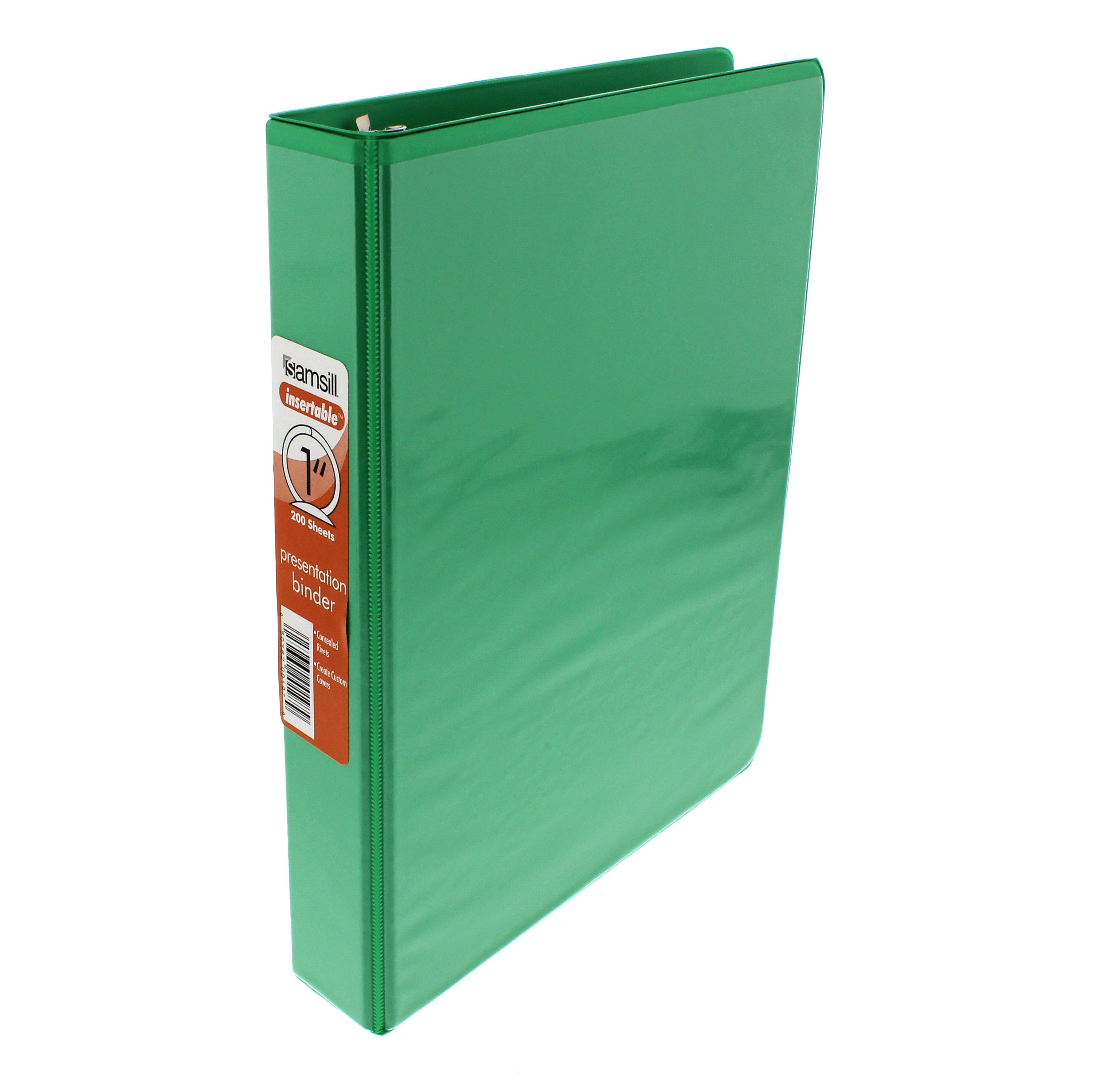 Samsill 1" Note Size Presentation View Binder, Green Shop Binders at