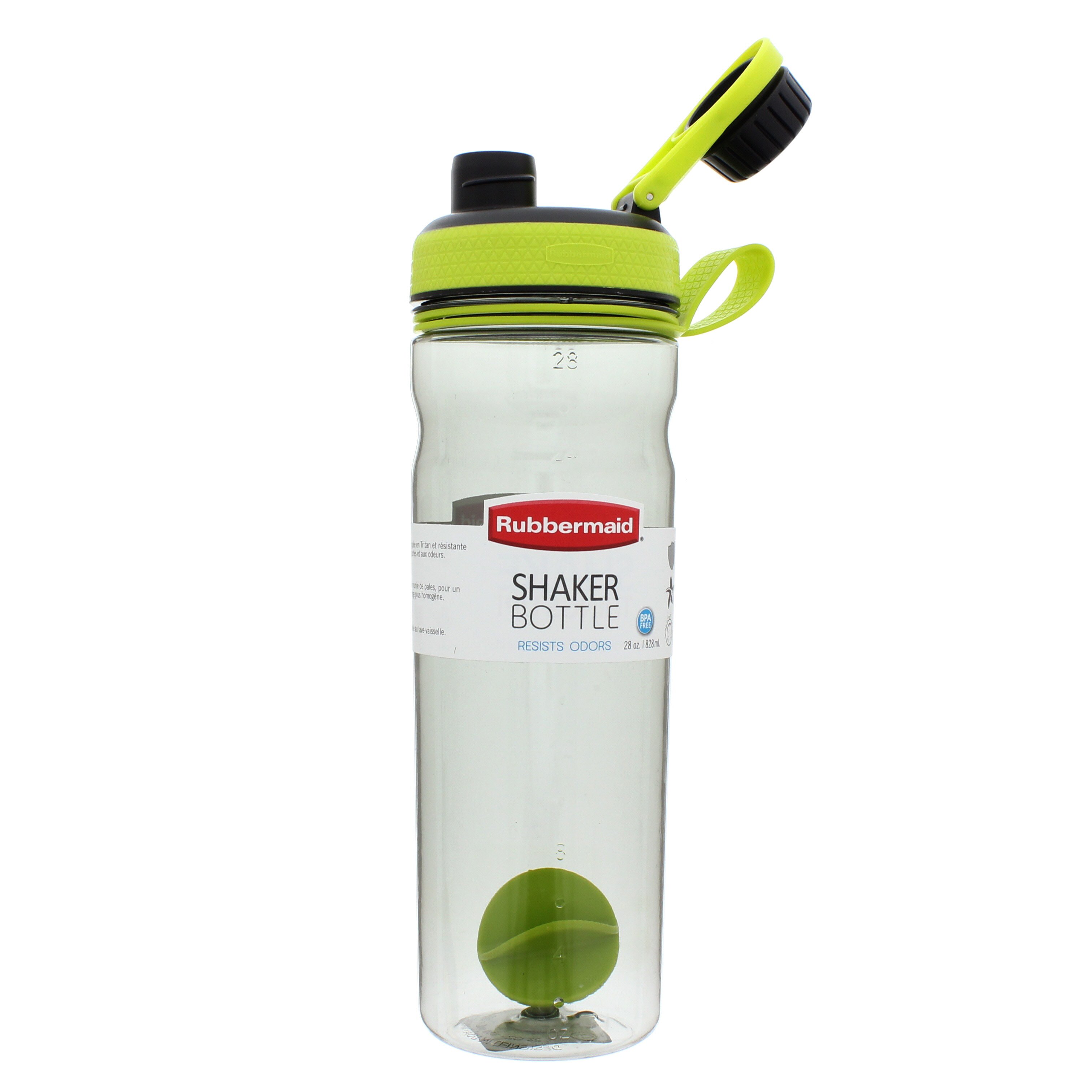 Rubbermaid Shaker Bottle, Black/ Green Shop Travel & togo at HEB