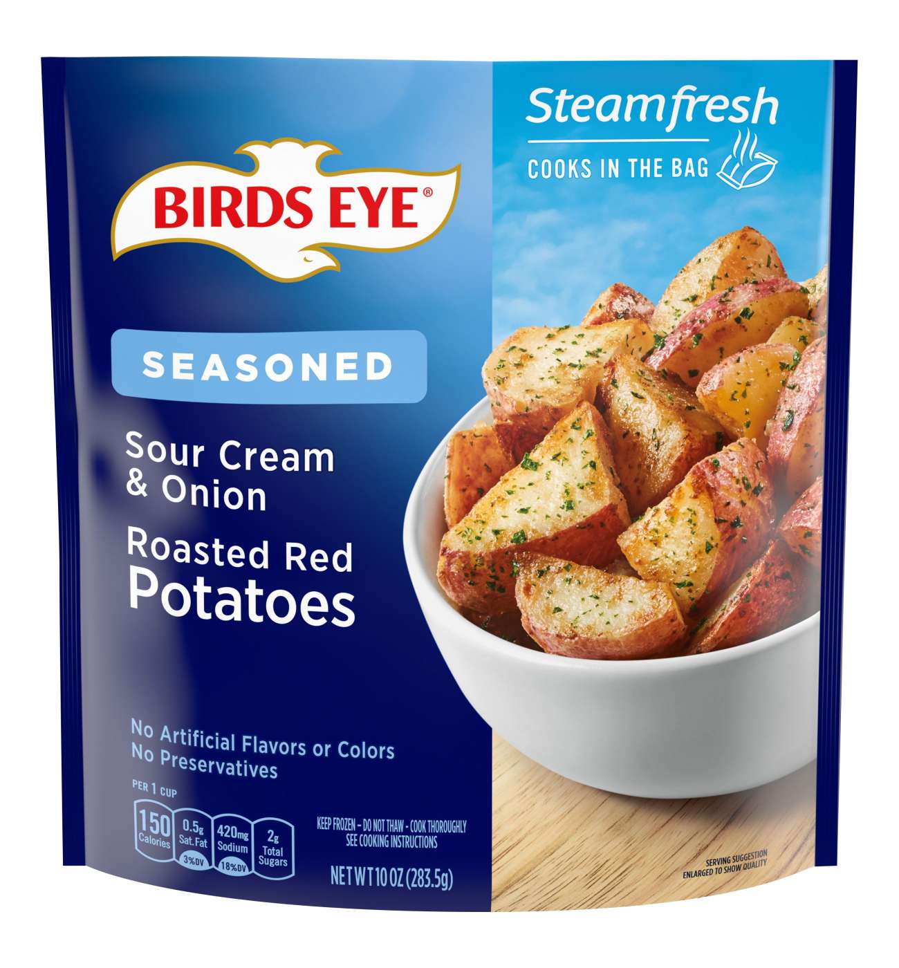 Birds Eye Steamfresh Seasoned Sour Cream & Onion Roasted Red Potatoes; image 1 of 2