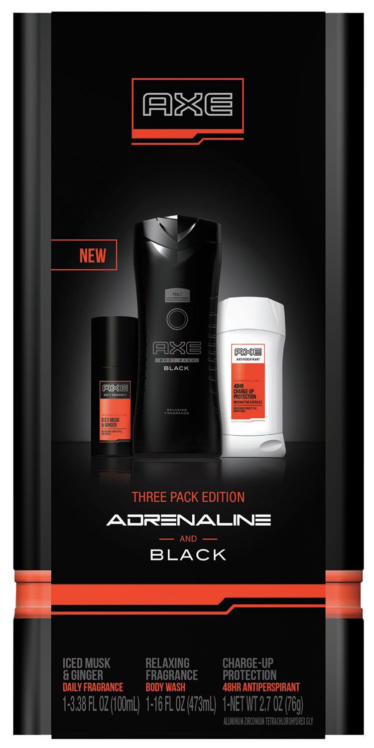 Axe Adrenaline 3 Pack Edition Gift Set Shop Bath Skin Care At H E B