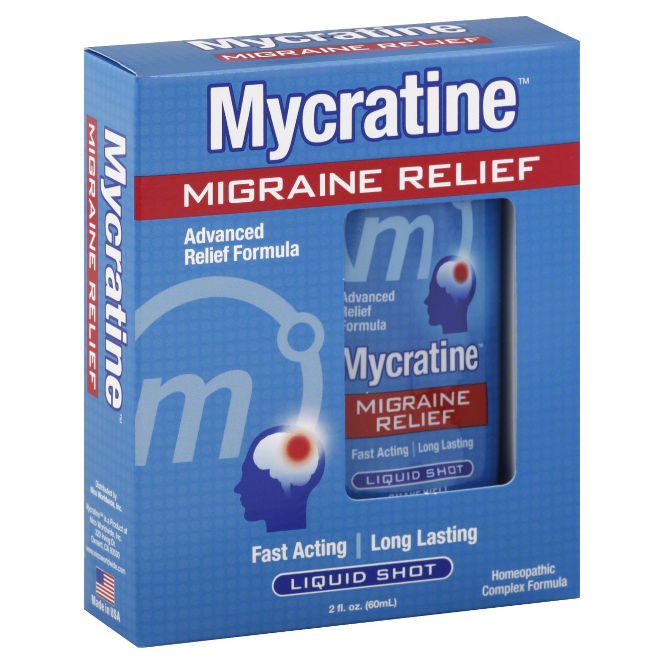 Mycratine Migraine Relief Liquid Shot Shop Herbs & Homeopathy at HEB