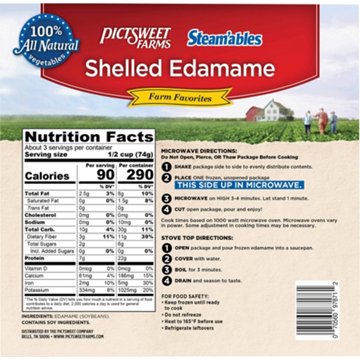 Pictsweet Farms Steam'ables Shelled Edamame, 8 oz