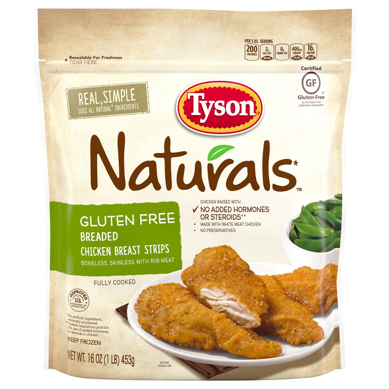 Tyson Naturals Gluten Free Breaded Chicken Breast Strips Shop Chicken At H E B