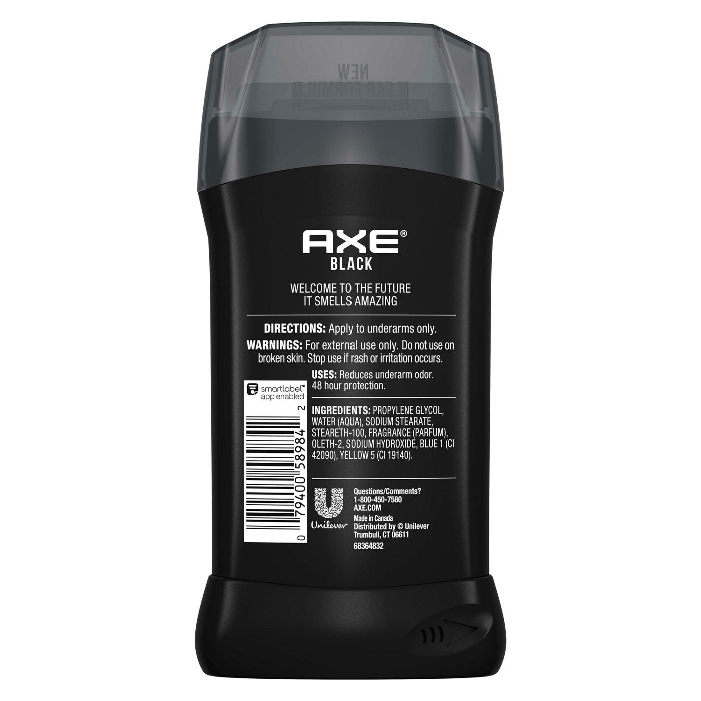 AXE Black Dual Action Deodorant Stick; image 2 of 3