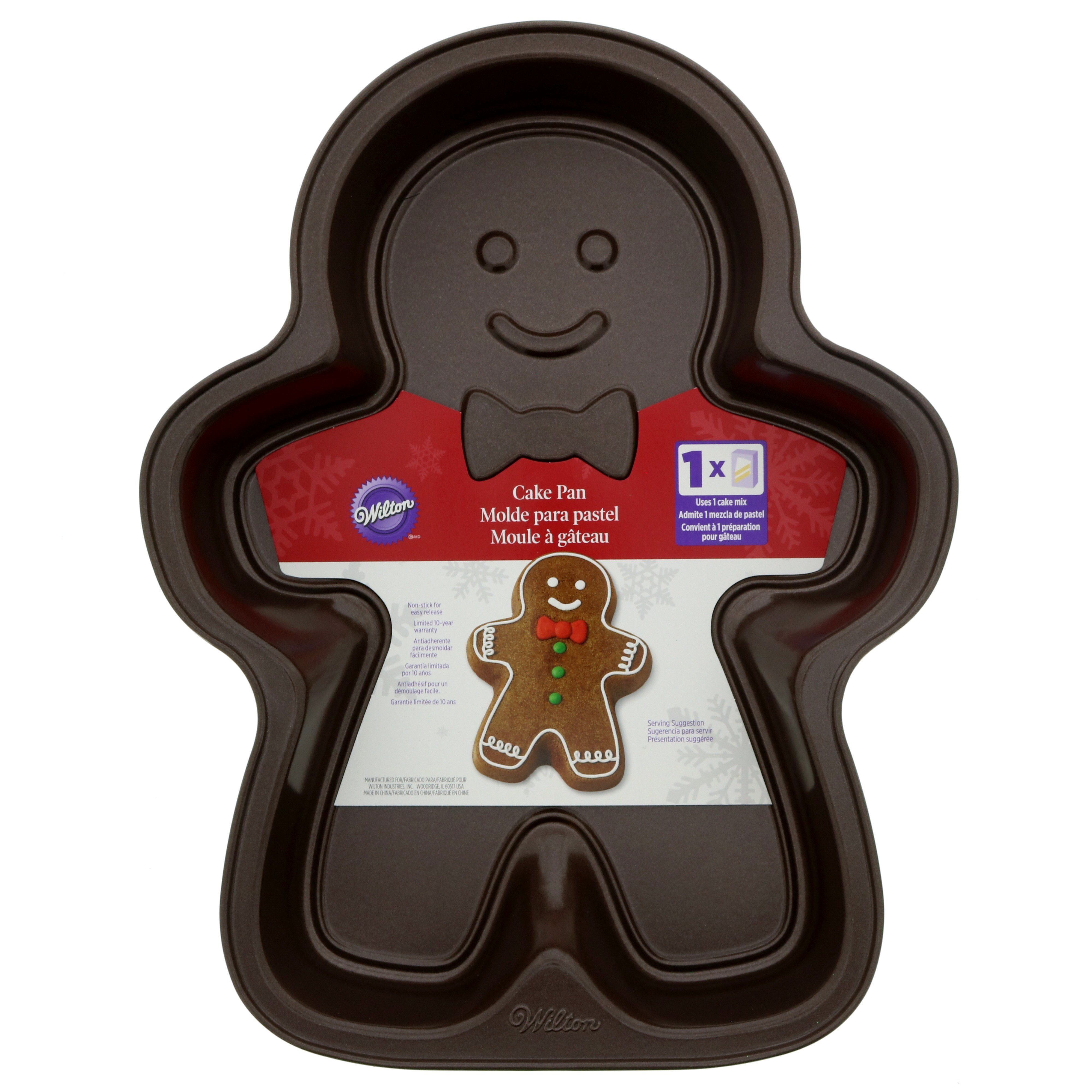  Wilton Aluminum Gingerbread Boy Pan: Novelty Cake Pans: Home &  Kitchen