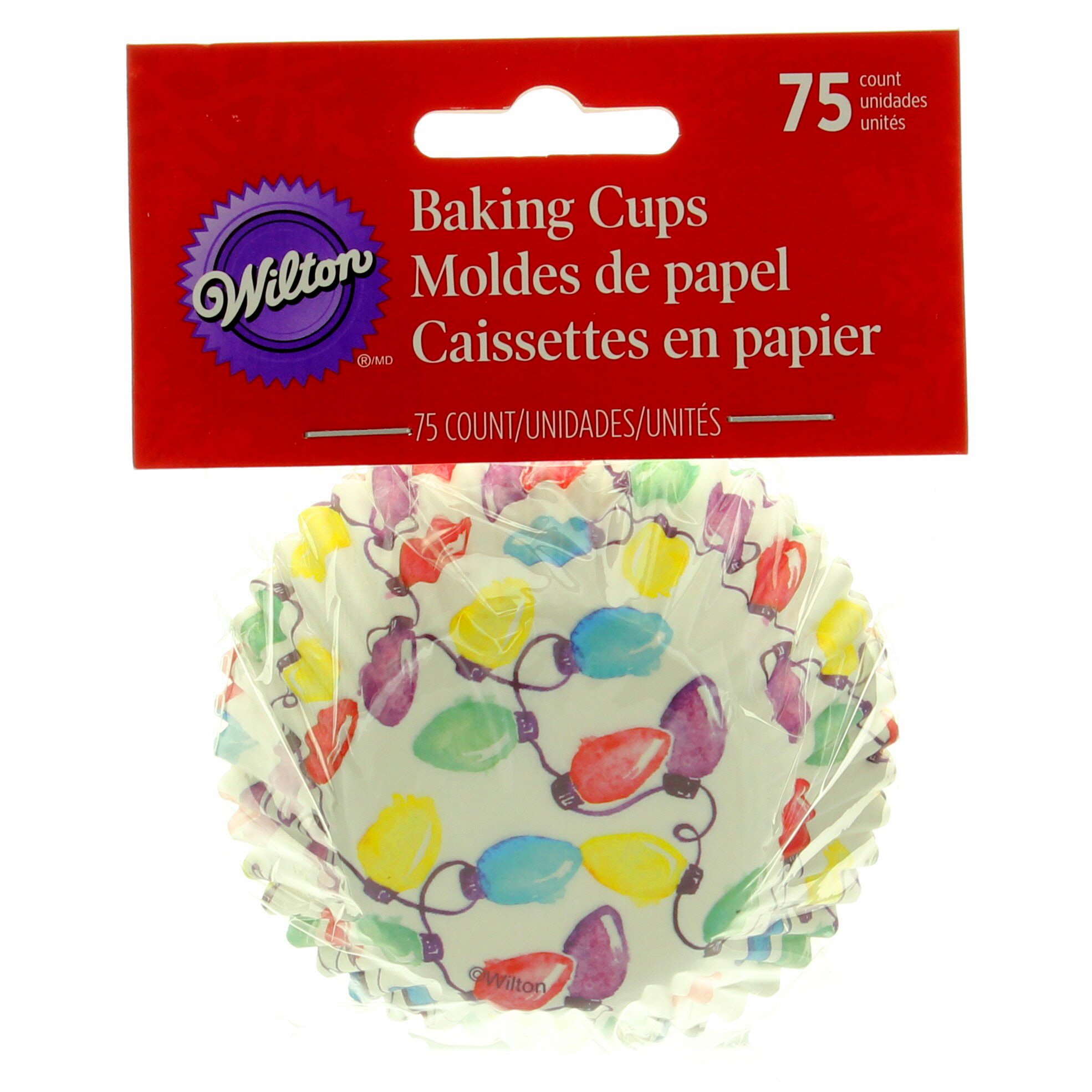 Wilton Christmas Lights Cupcake Liners Shop Baking paper & liners at HEB