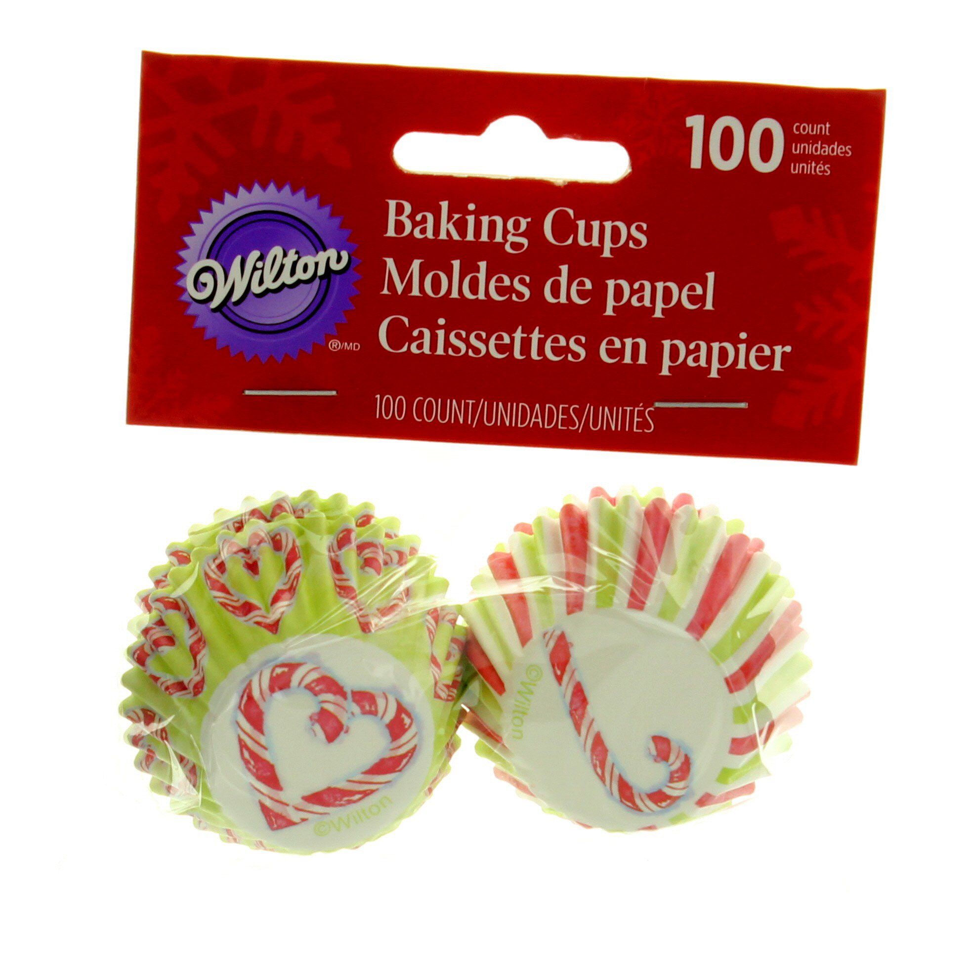 Wilton Candy Cane Mini Cupcake Liners Shop Baking Paper & Liners at HEB