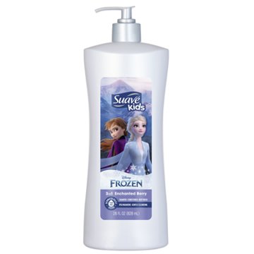 Suave Kids Frozen 3-in-1 Shampoo + Conditioner + Body Wash - Enchanted Berry, 28 oz