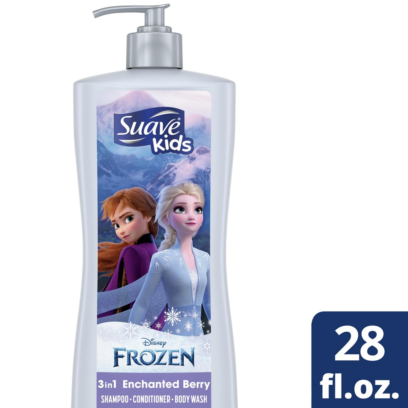 Suave Kids Frozen 3-in-1 Shampoo + Conditioner + Body Wash - Enchanted Berry; image 3 of 6
