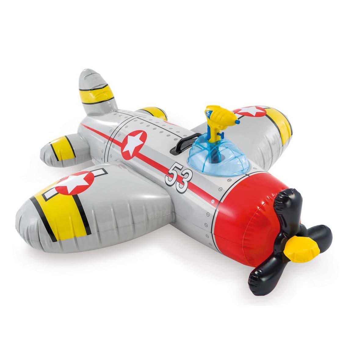 airplane pool float with water gun