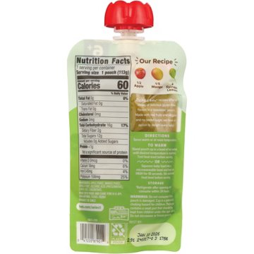 H-E-B Baby Food Pouch - Apple Mango & Spinach, 4 oz