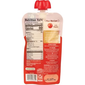 H-E-B Baby Food Pouch - Apple, 4 oz