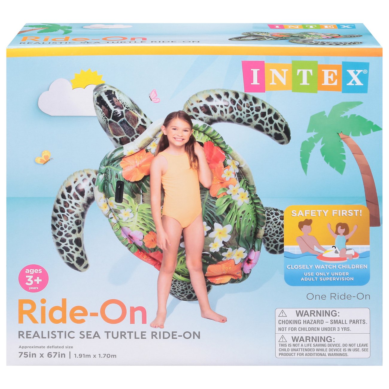 Intex Realistic Sea Turtle Ride-On Pool Float - Shop Floats at H-E-B