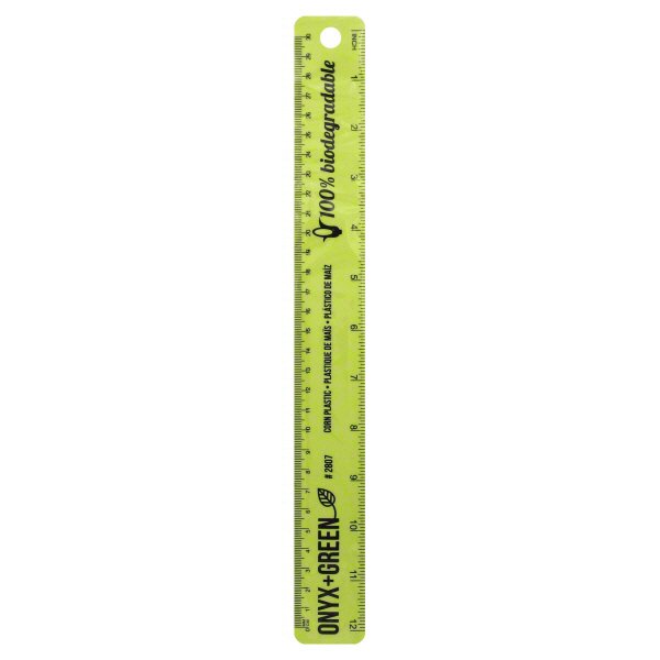 Onyx + Green Corn Plastic Ruler - Shop School & Office Supplies at