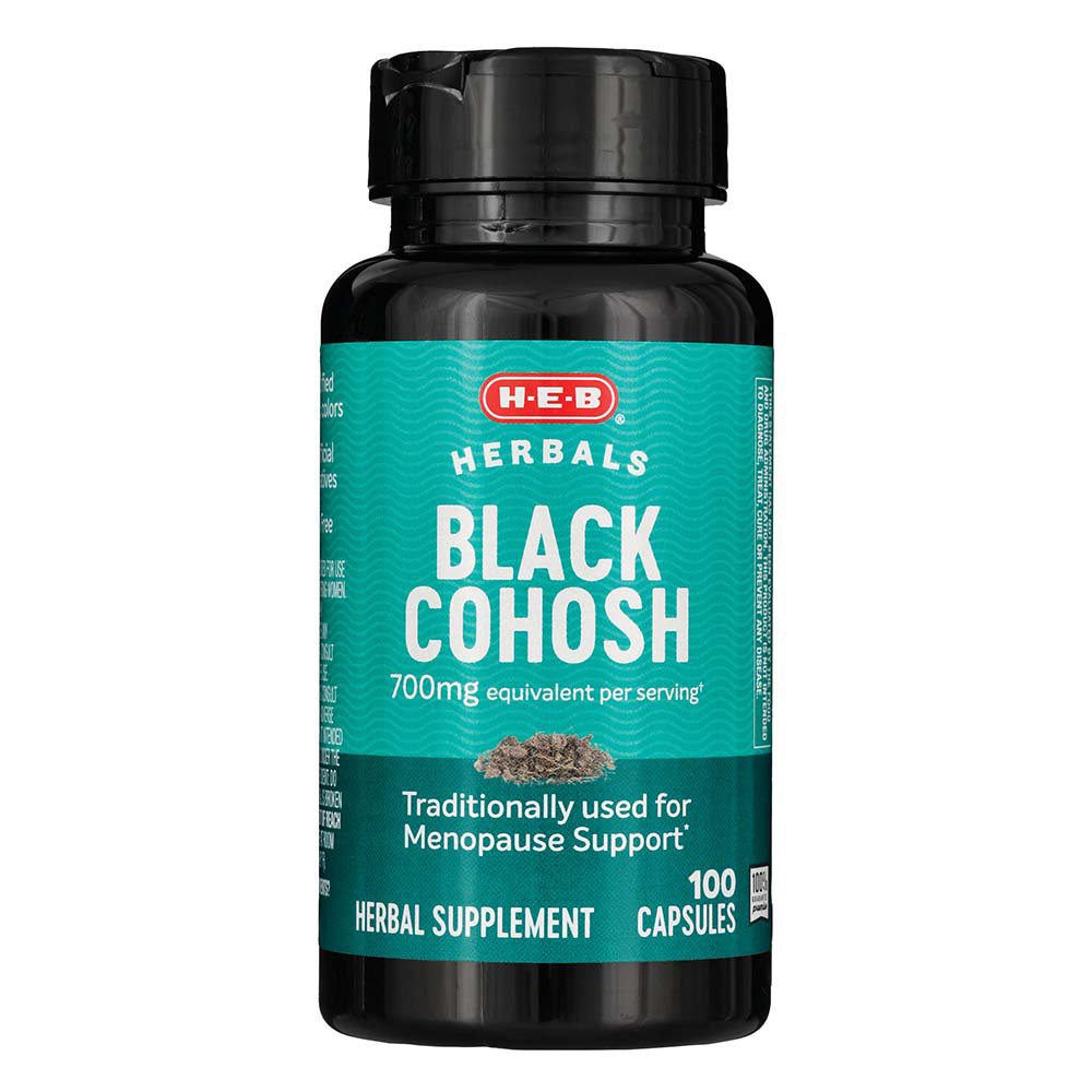 H-E-B Black Cohosh Herbal Supplement Capsules - 540 Mg - Shop Vitamins ...