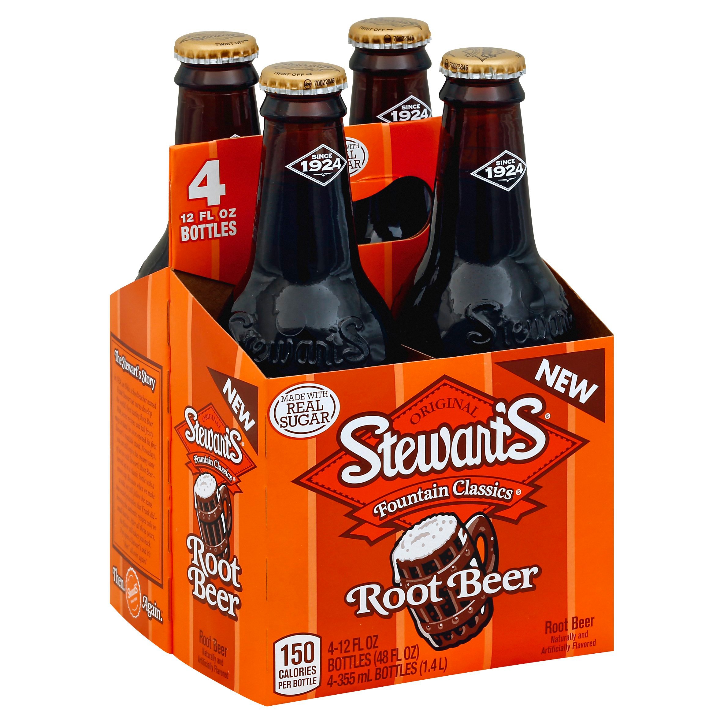 Stewart's Fountain Classics Real Sugar Root Beer 12 oz Bottles Shop