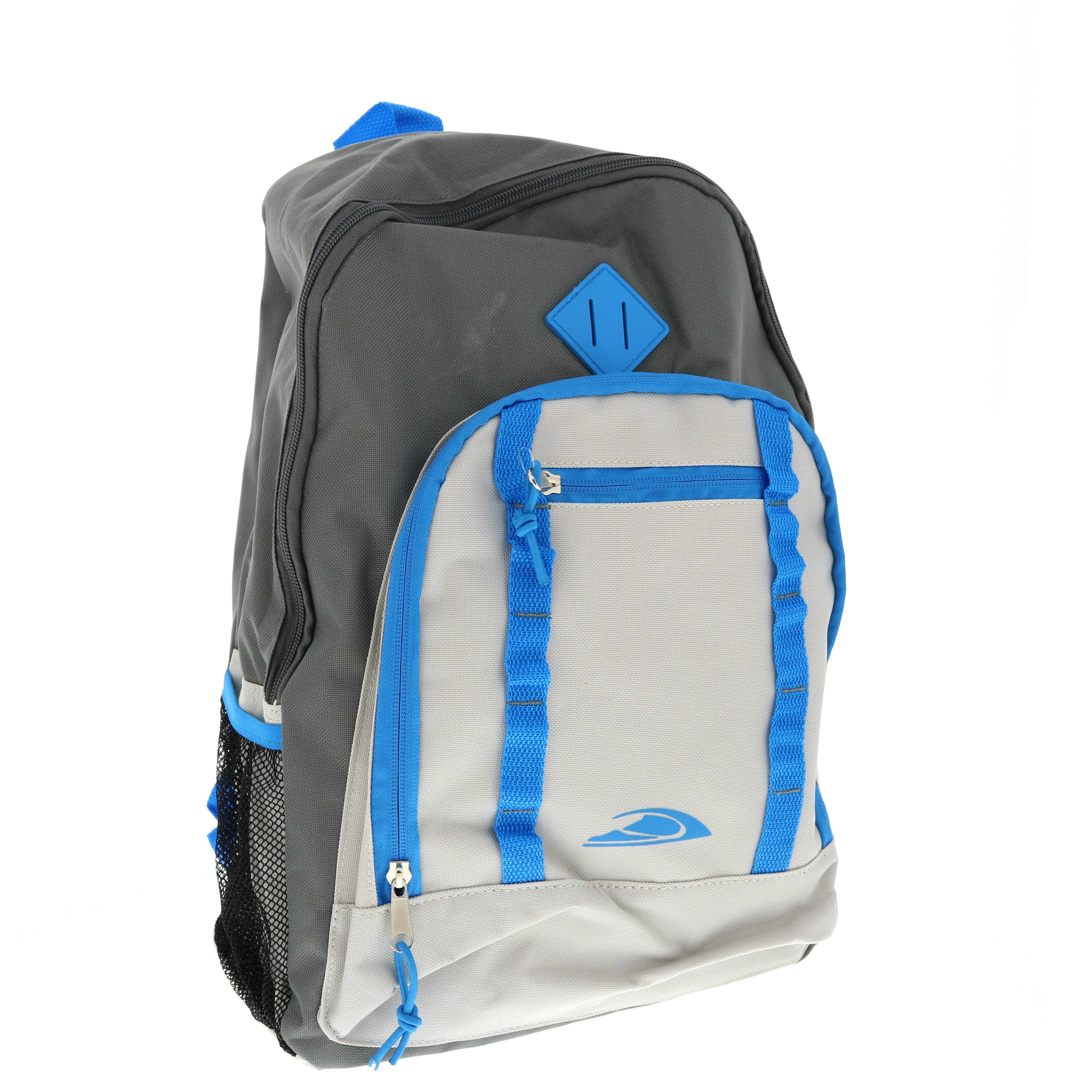 Trailmaker Boys Backpack, Grey with Blue Accents Shop Backpacks at HEB
