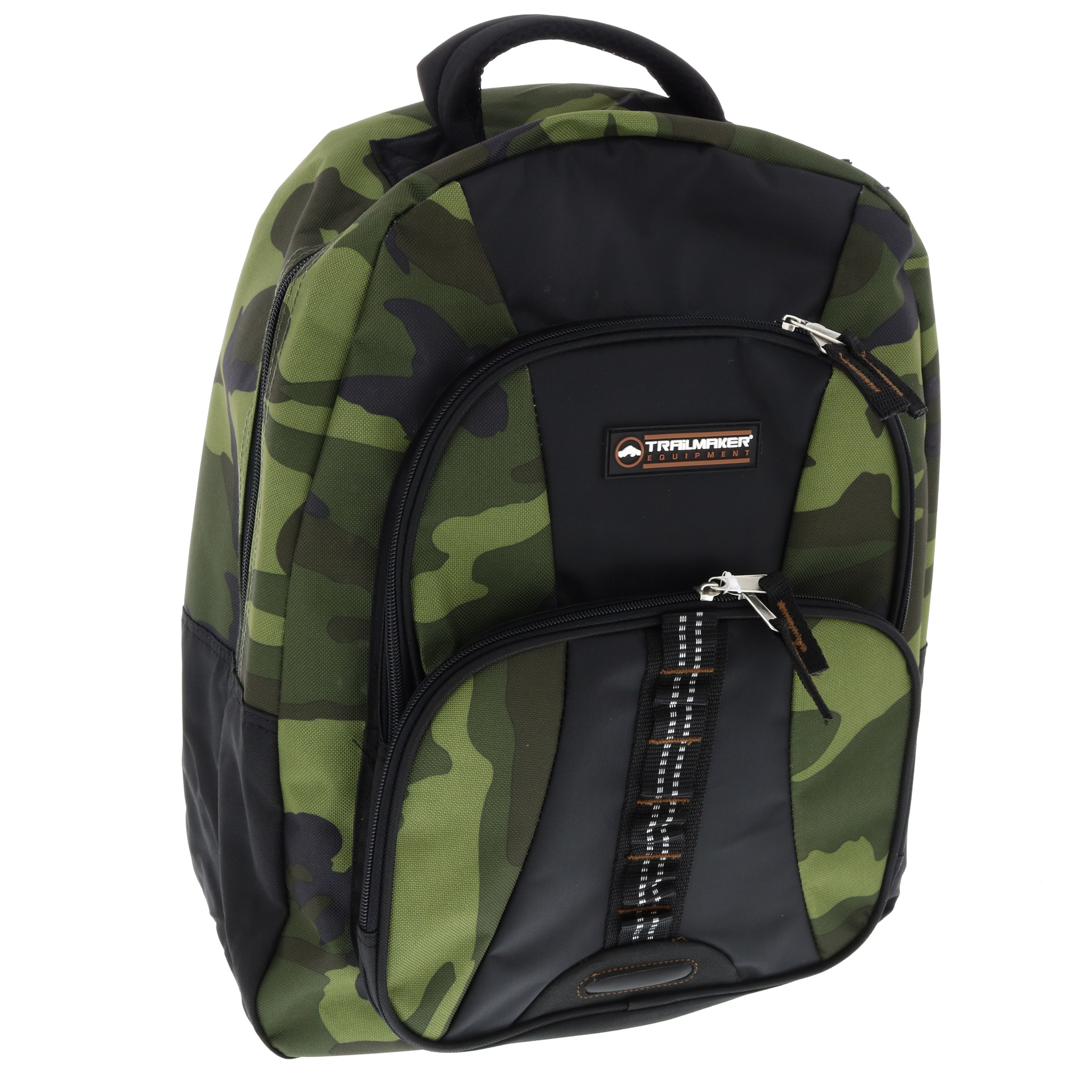 Trailmaker Bungee and Carabiner Backpack, Green Camo Shop Backpacks