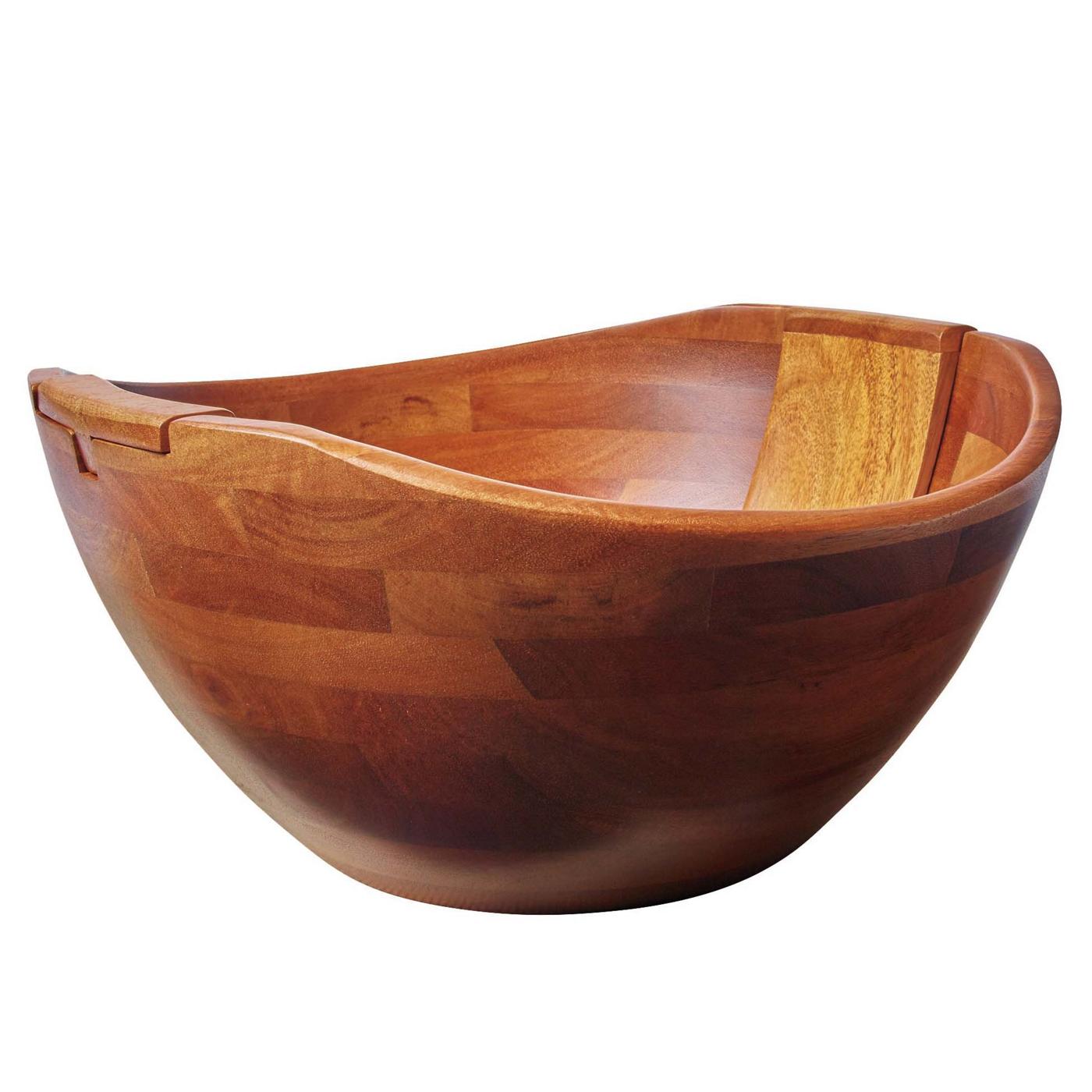 Kitchen & Table by H-E-B Acacia Large Salad Bowl with Server; image 2 of 2