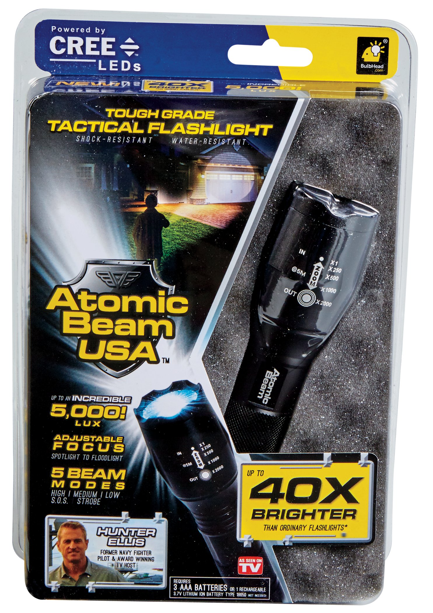 As Seen On TV Atomic Beam Tactical Flashlight