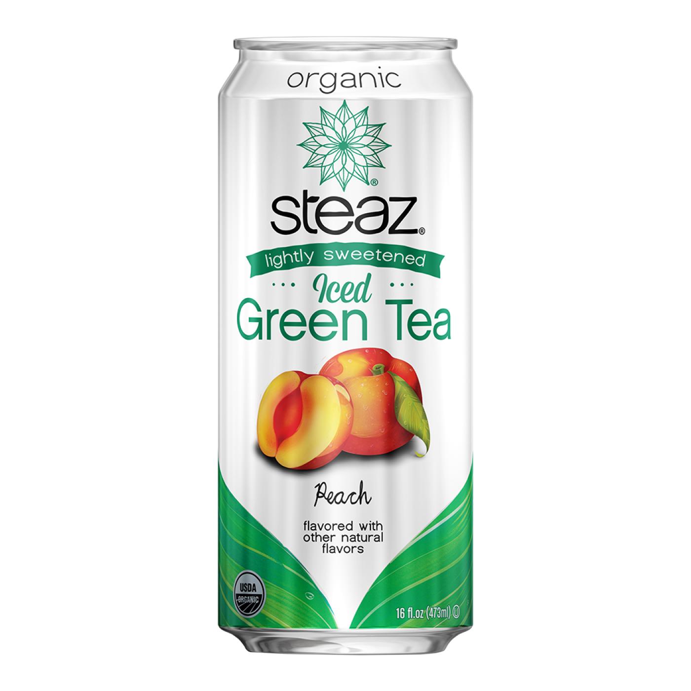 Steaz Organic Iced Green Tea Grapefruit Honey; image 1 of 2