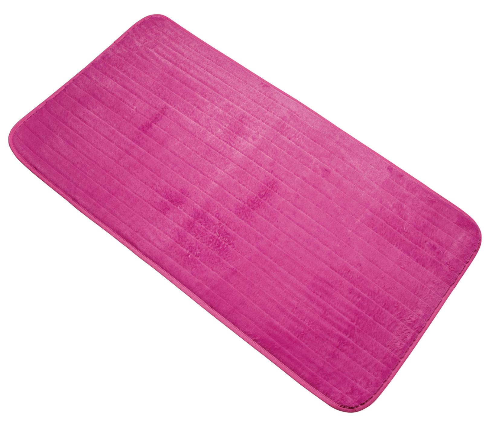 All About U 24" x 48" Ribbed Fur Area Rug, Pink; image 1 of 2
