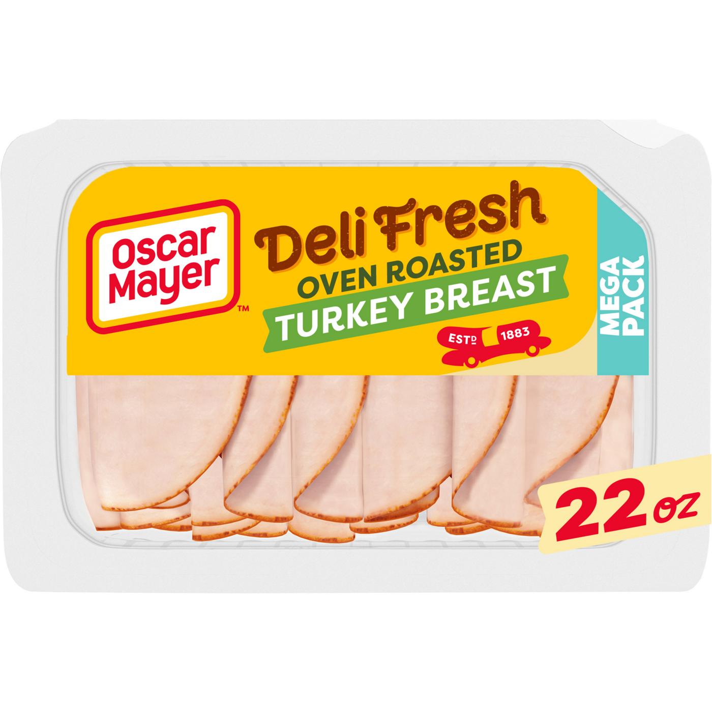 Oscar Mayer Deli Fresh Oven Roasted Sliced Turkey Breast Lunch Meat - Mega Pack; image 1 of 6