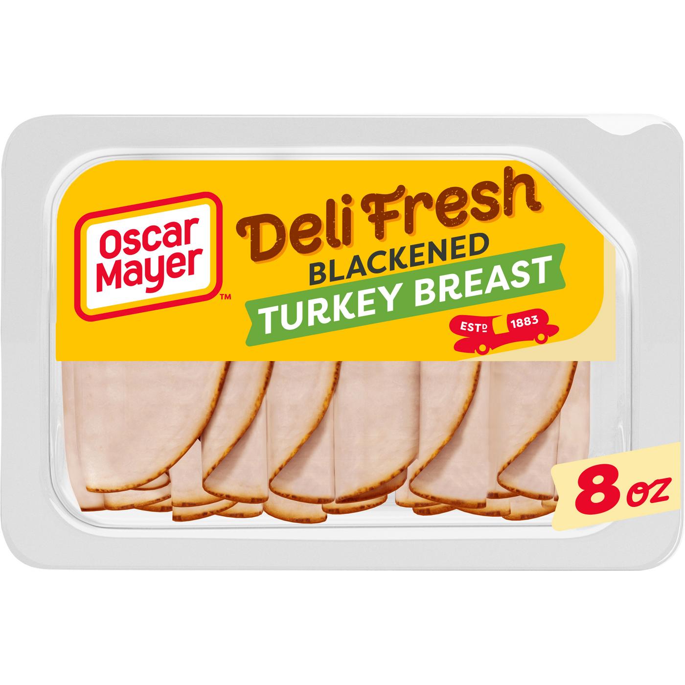Oscar Mayer Deli Fresh Blackened Sliced Turkey Breast Lunch Meat; image 1 of 4