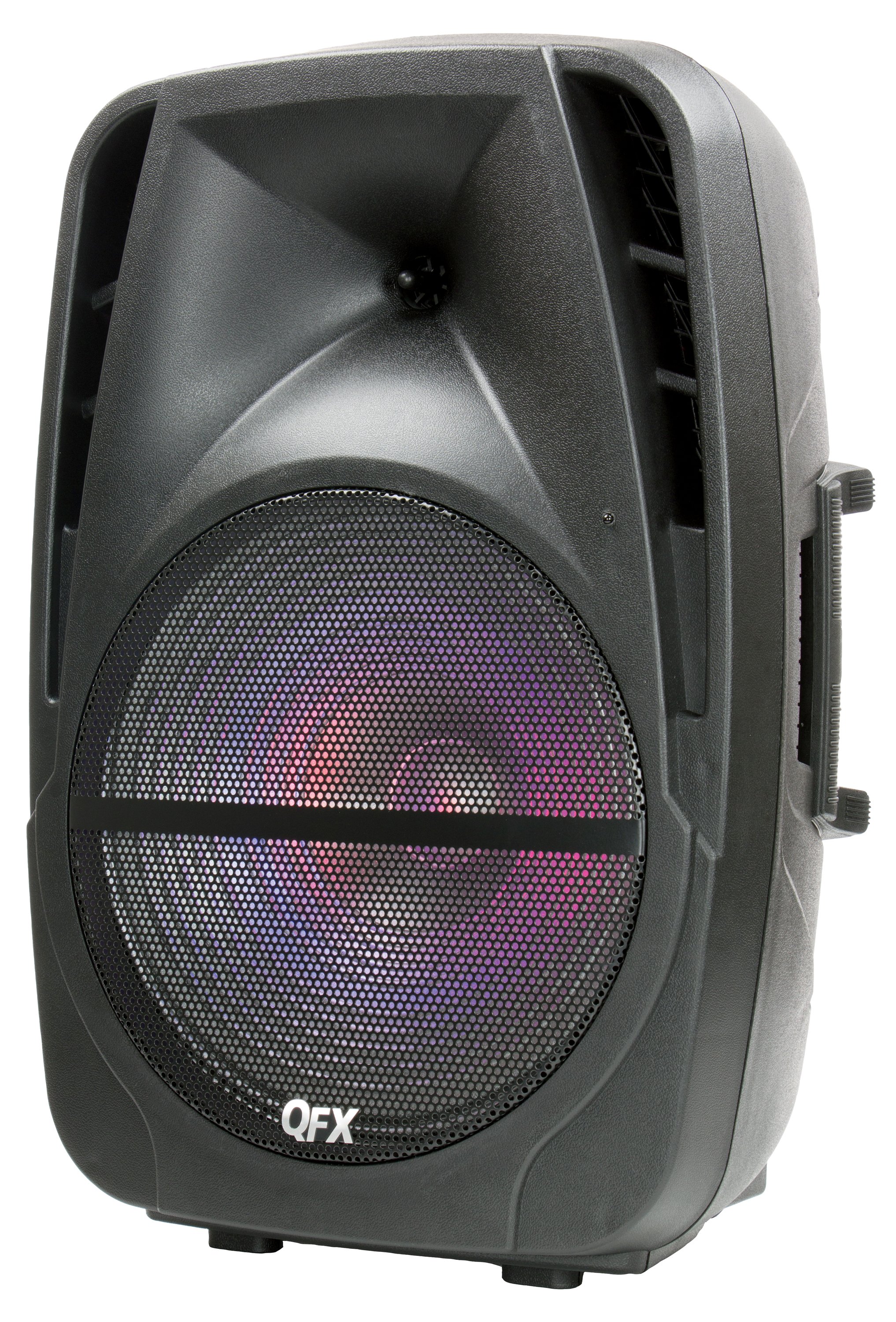 QFX 15" Portable Bluetooth Party Speaker with RGB Lights Shop Speakers at HEB