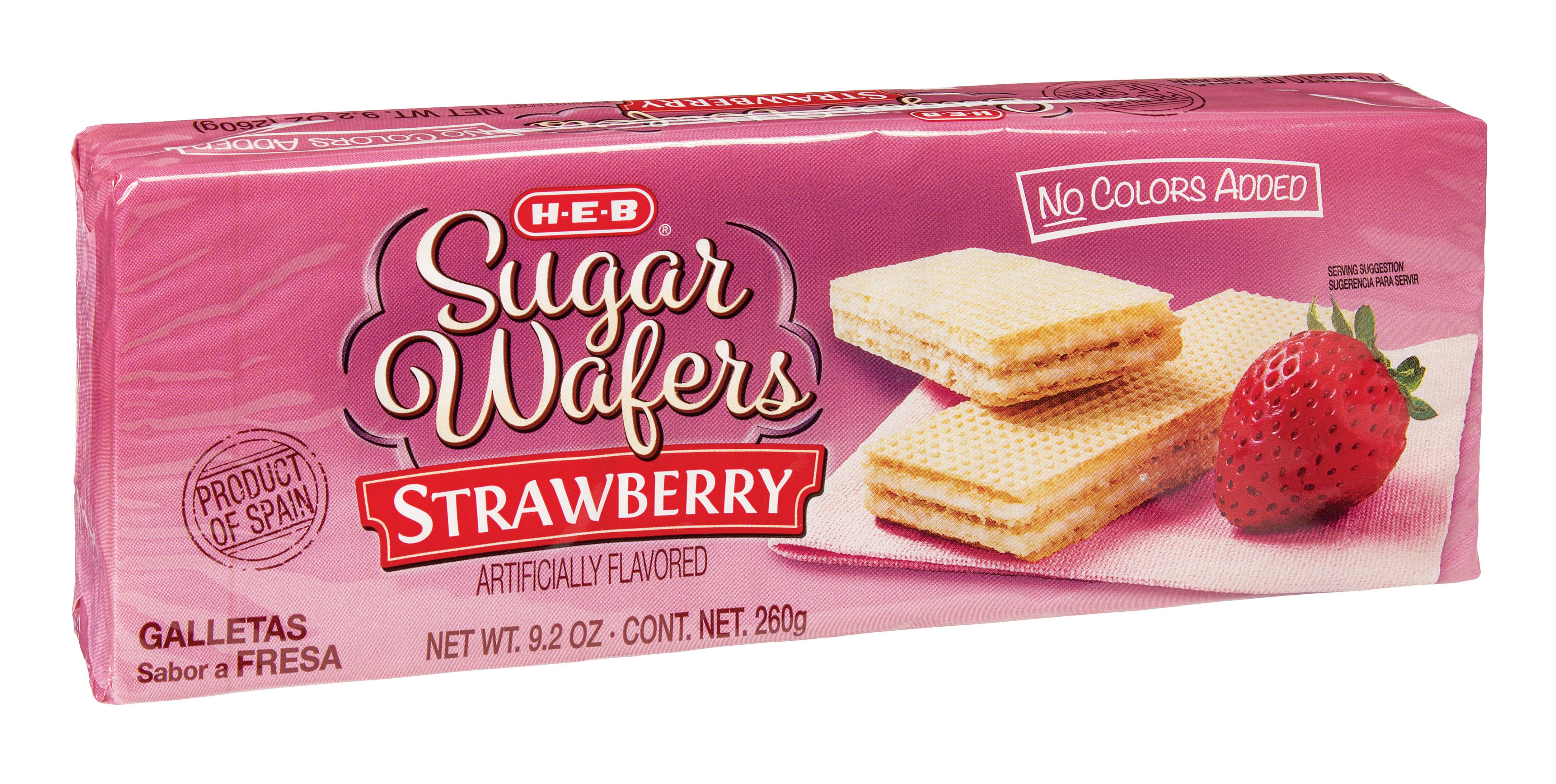 H-E-B Strawberry Sugar Wafers - Shop Cookies at H-E-B