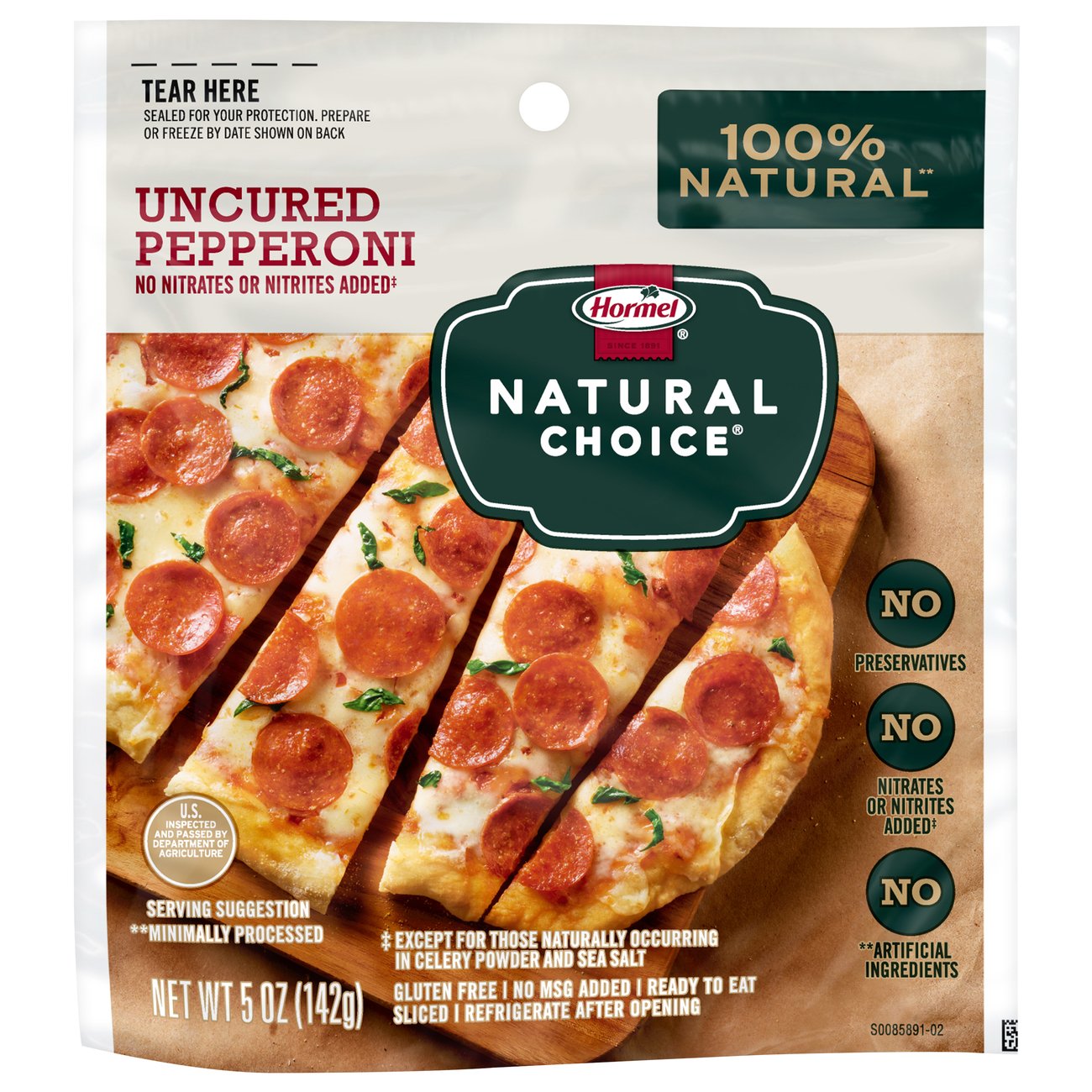 Uncured Pepperoni - HORMEL® NATURAL CHOICE® meats