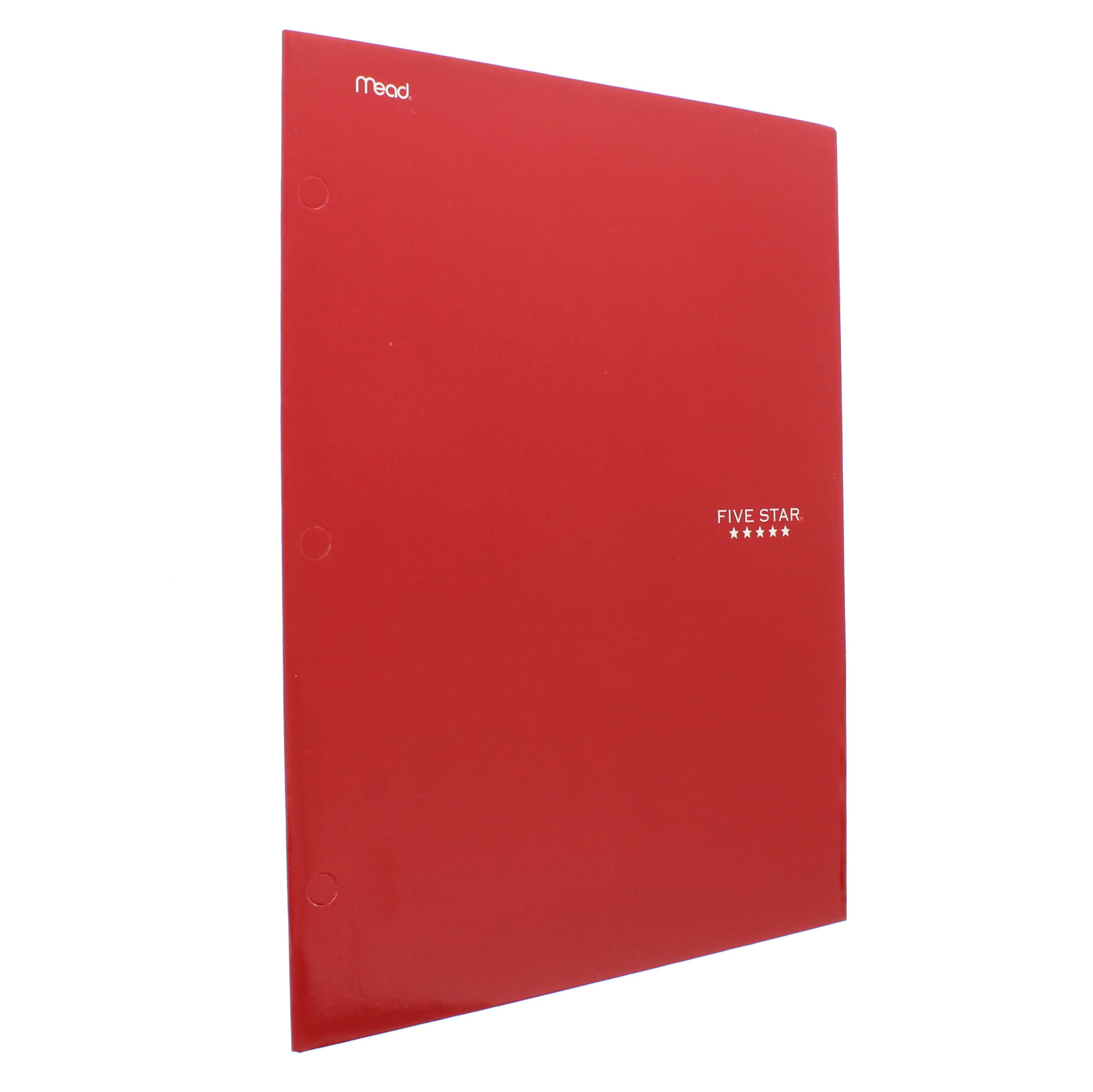 Mead Five Star 4 Pocket Paper Folder, Red Shop School & Office Supplies at HEB
