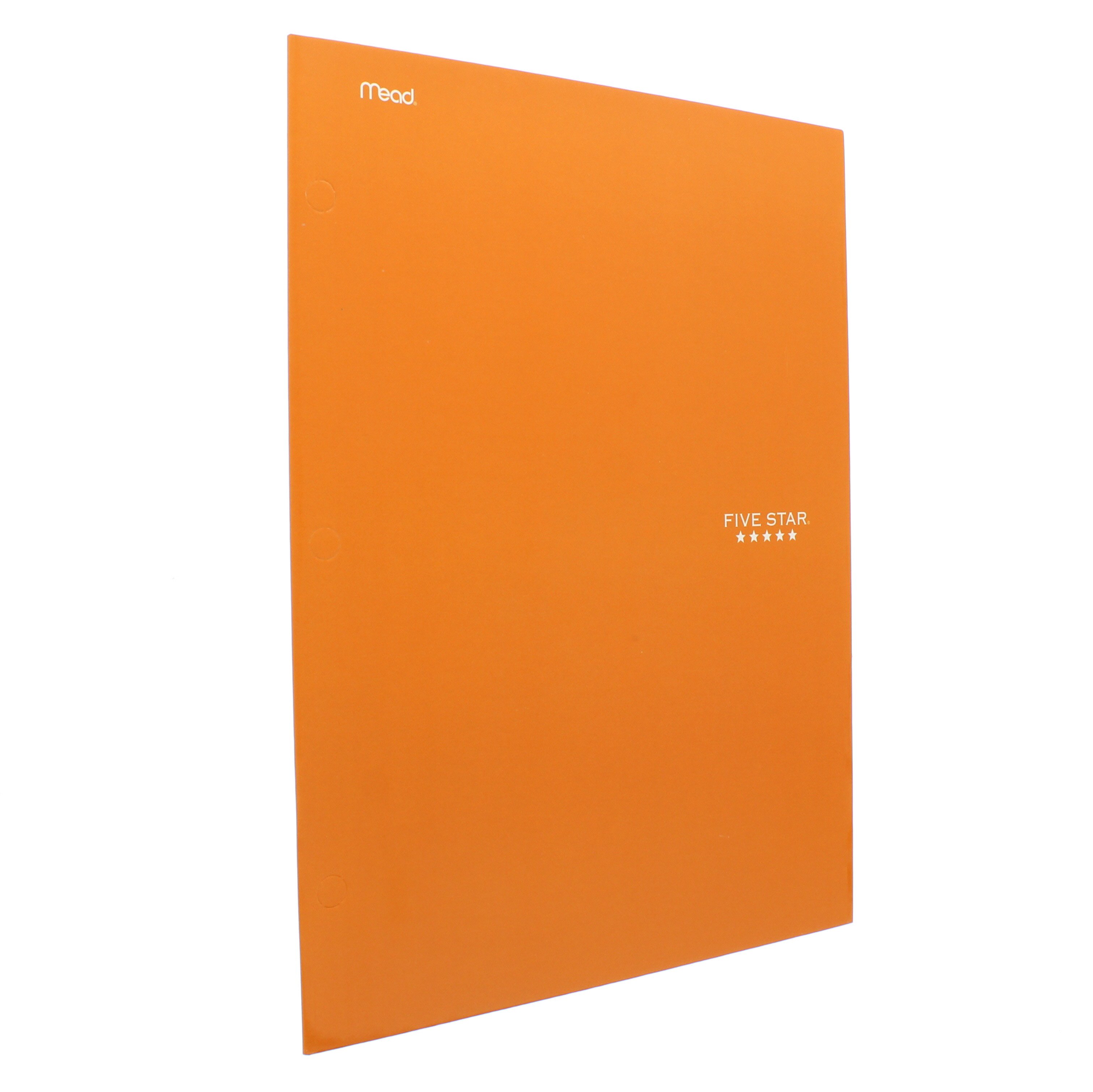 Mead Five Star 4 Pocket Paper Folder, Bright Orange - Shop Folders at H-E-B