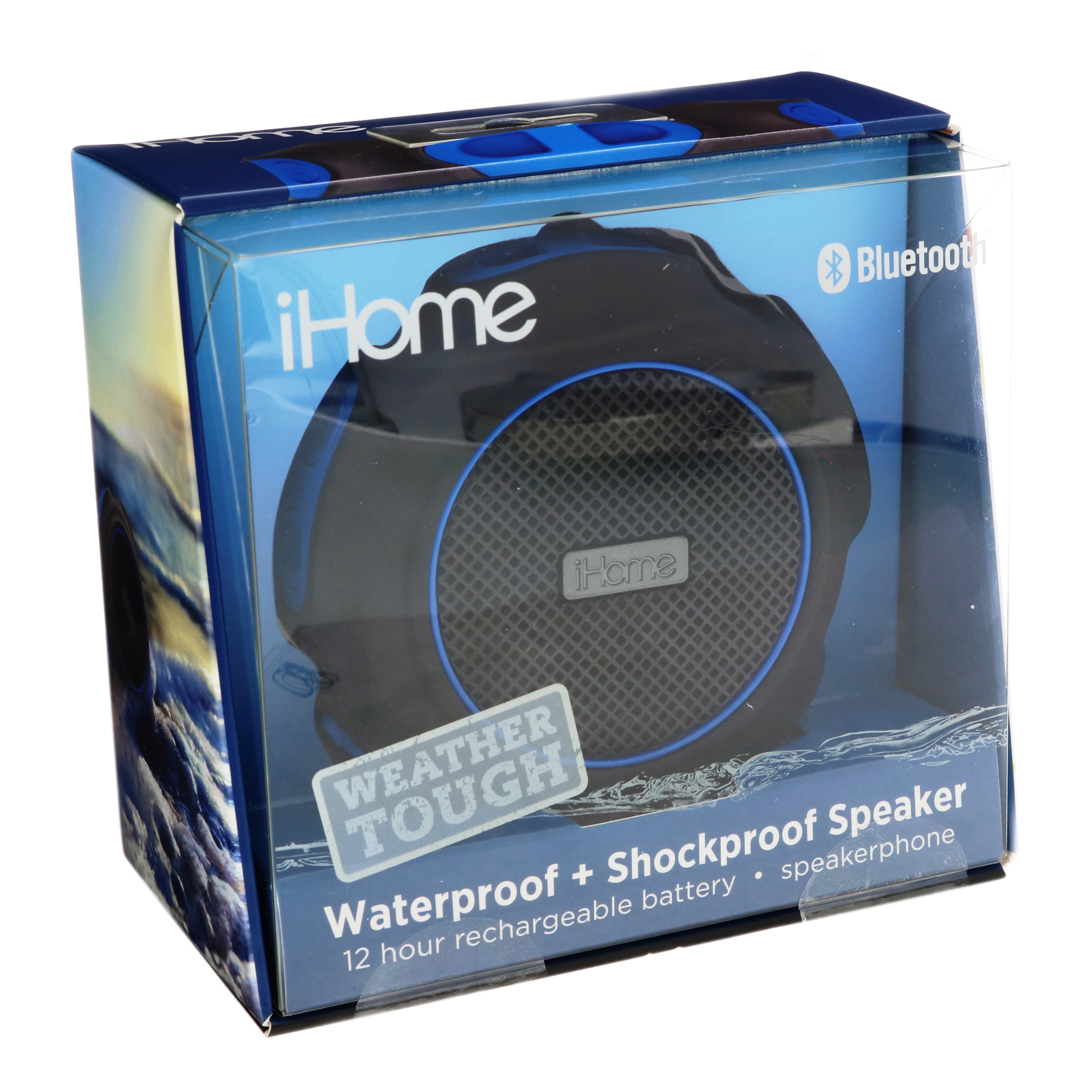 iHome Portable Waterproof + Shockproof Bluetooth Speaker - Shop at