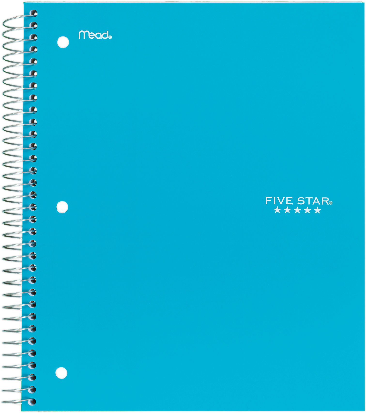 Mead Five Star 1 Subject Wirebound Wide Ruled Notebook, Teal Shop