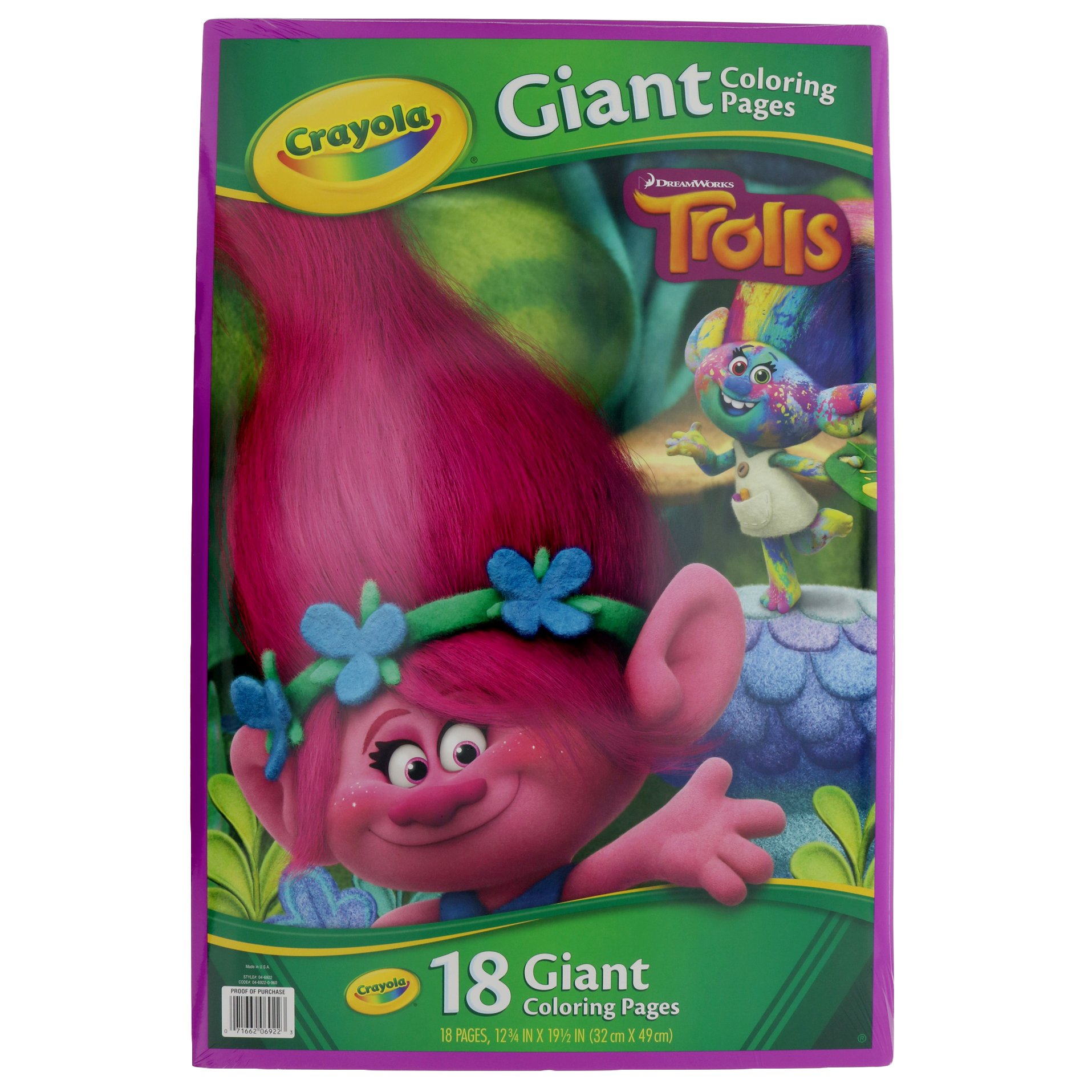 Crayola Giant Coloring Pages Trolls - Shop Books & coloring at H-E-B