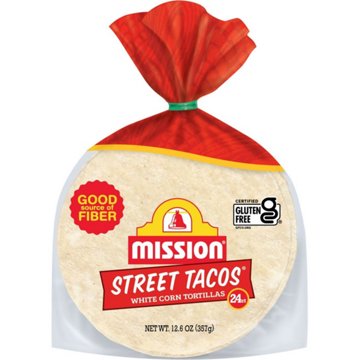 Mission White Corn Tortillas, Street Taco Size