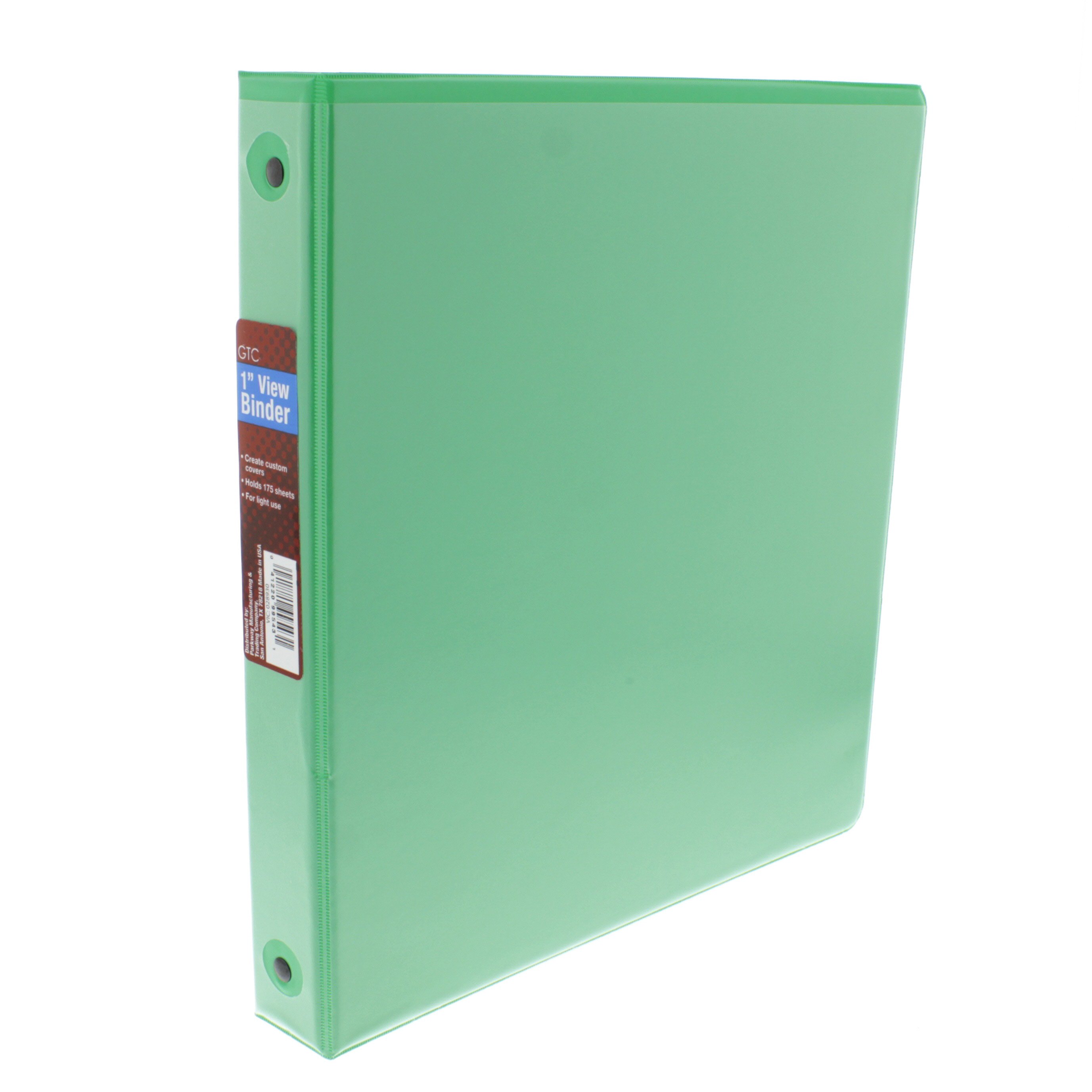 GTC 1 Inch View Binder, Green Shop Binders at HEB