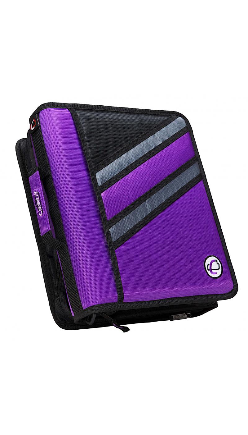 Case-It The Z Two-in-One Zipper Binder, Purple; image 1 of 2